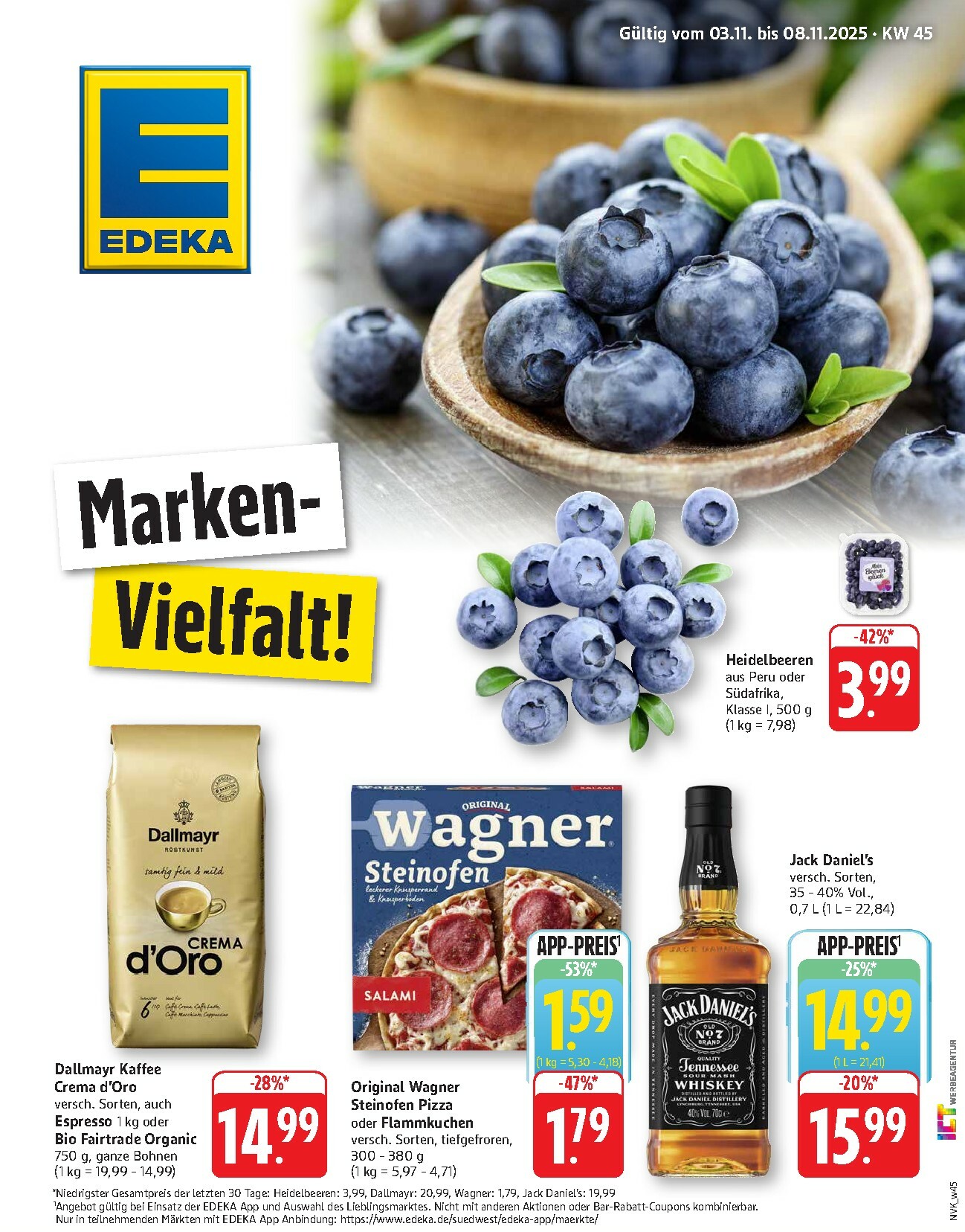 edeka - Edeka - Marken-Vielfalt!-Prospekt gültig vom 03.11. bis 08.11.