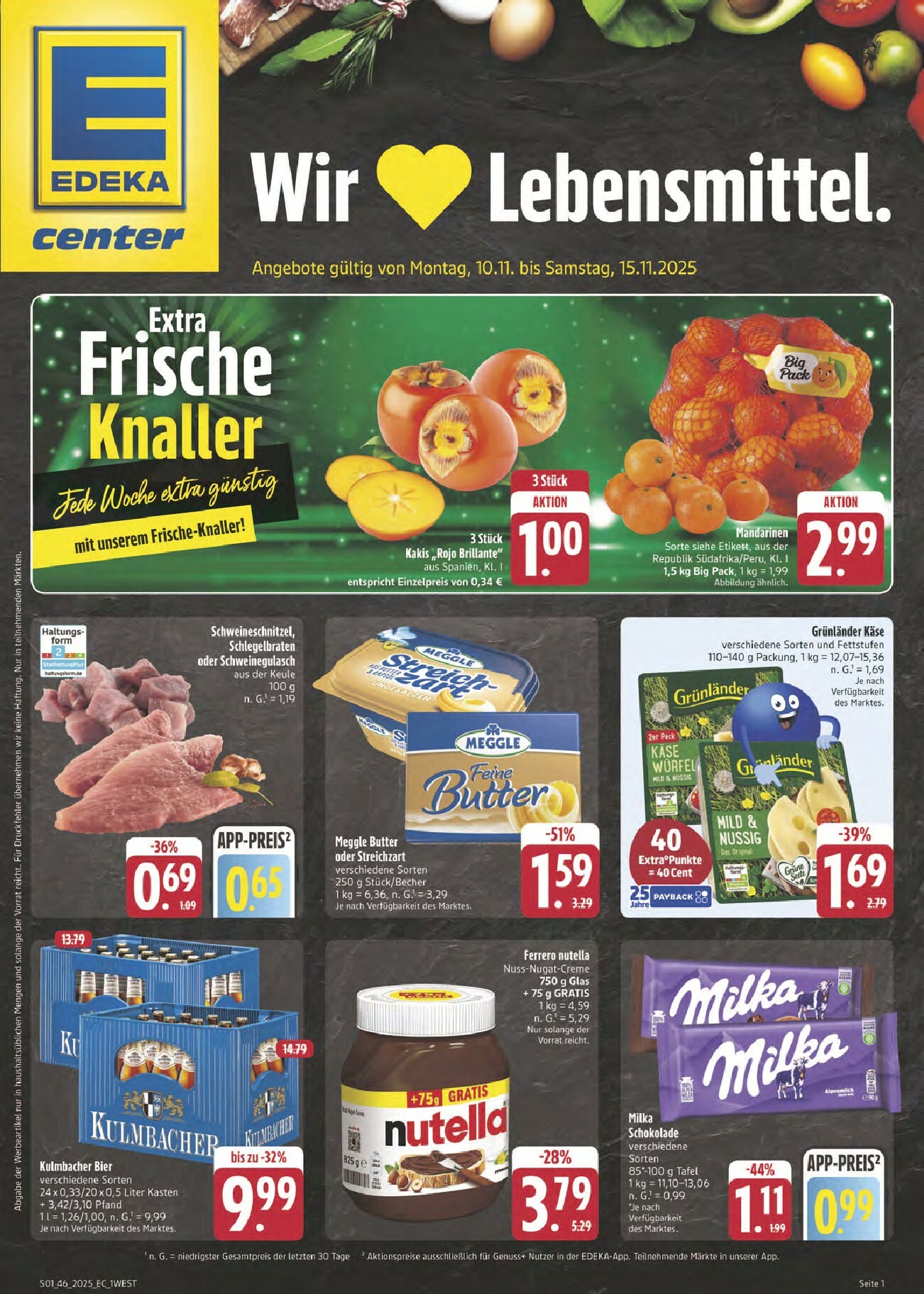 edeka - Edeka - Center-Prospekt gültig vom 10.11. bis 15.11.