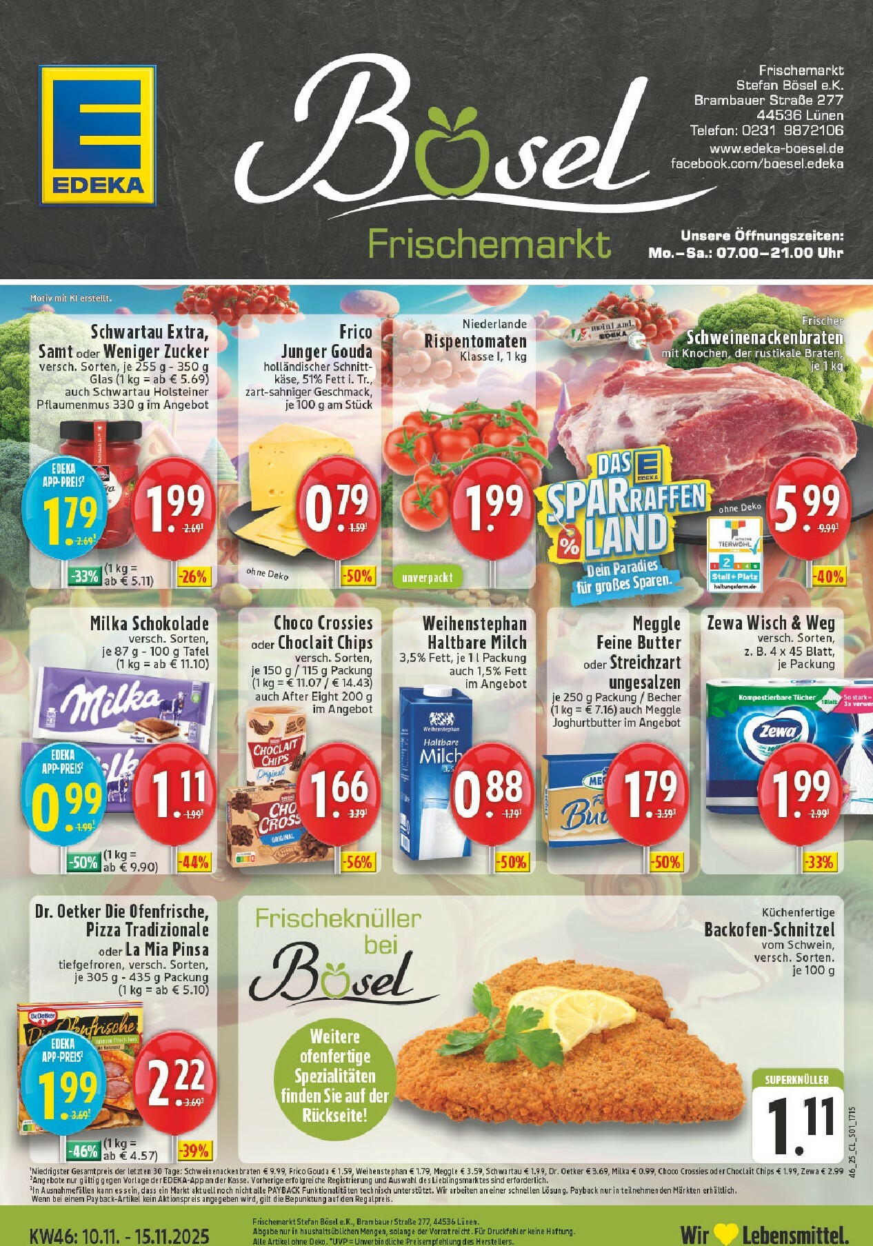 edeka - Edeka - Frischemarkt-Prospekt gültig vom 10.11. bis 15.11.