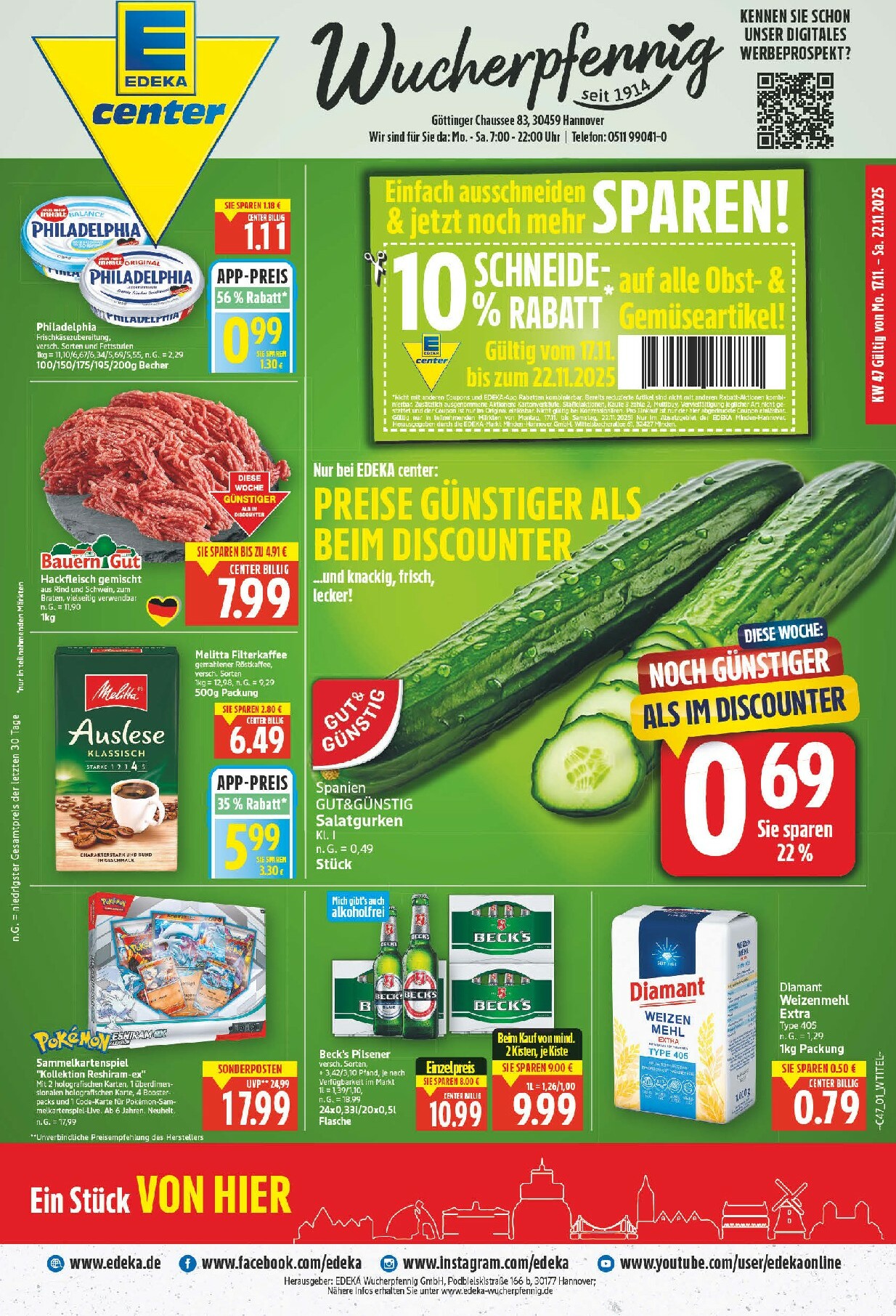 edeka - Edeka Center-Prospekt gültig vom 17.11. bis 22.11.