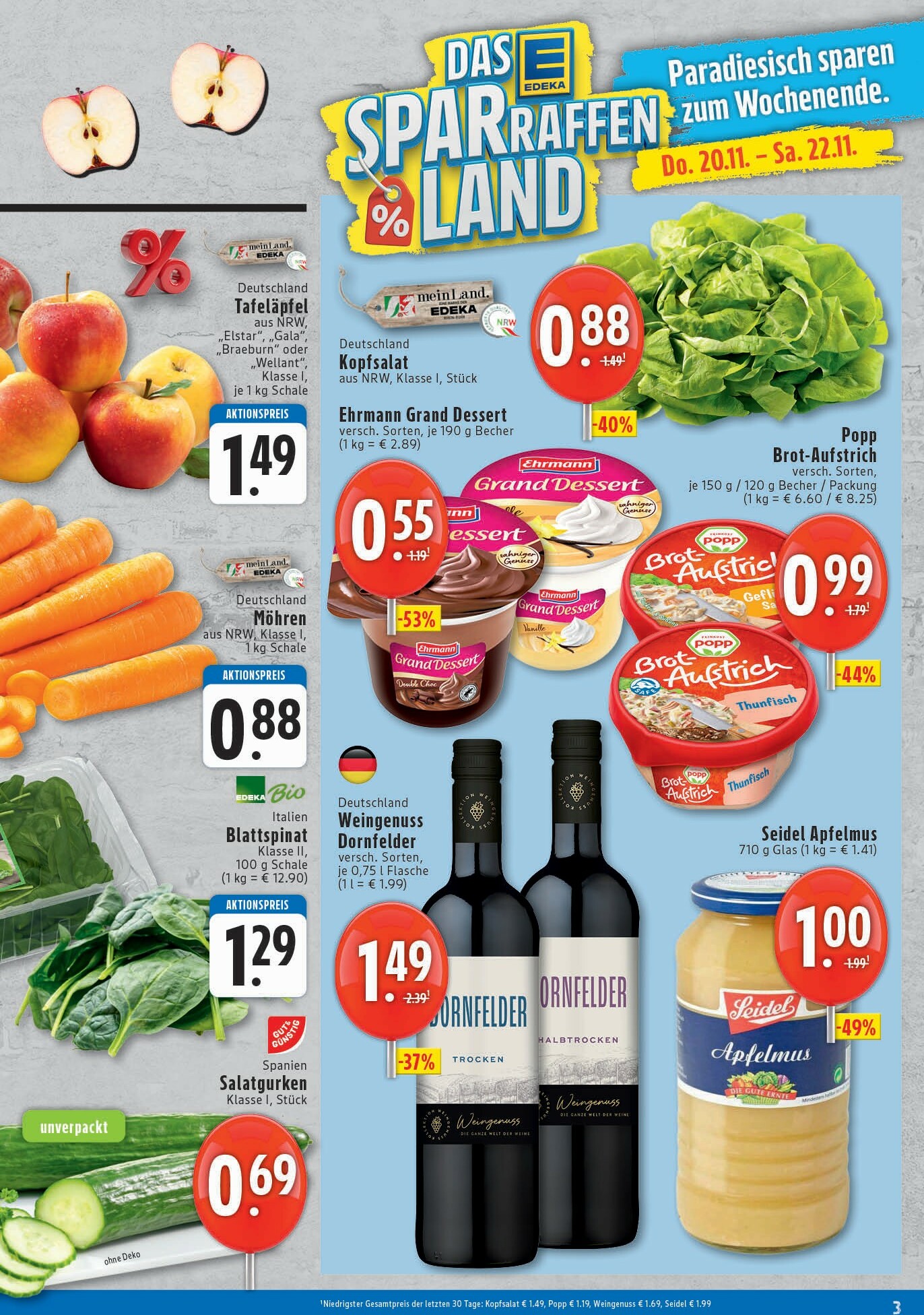 edeka - Edeka - Weeke-Prospekt gültig vom 17.11. bis 22.11. - page: 3