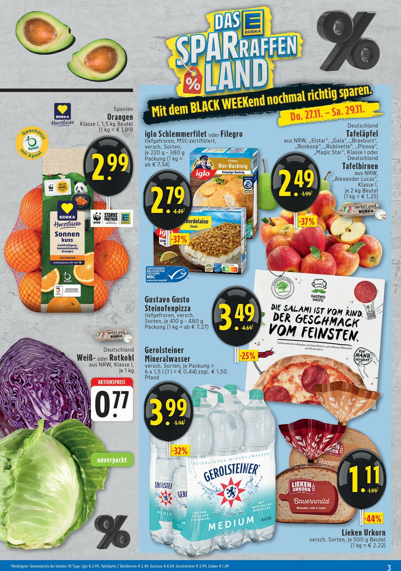edeka - Edeka - Wochenangebote-Prospekt gültig vom 24.11. bis 29.11. - page: 3