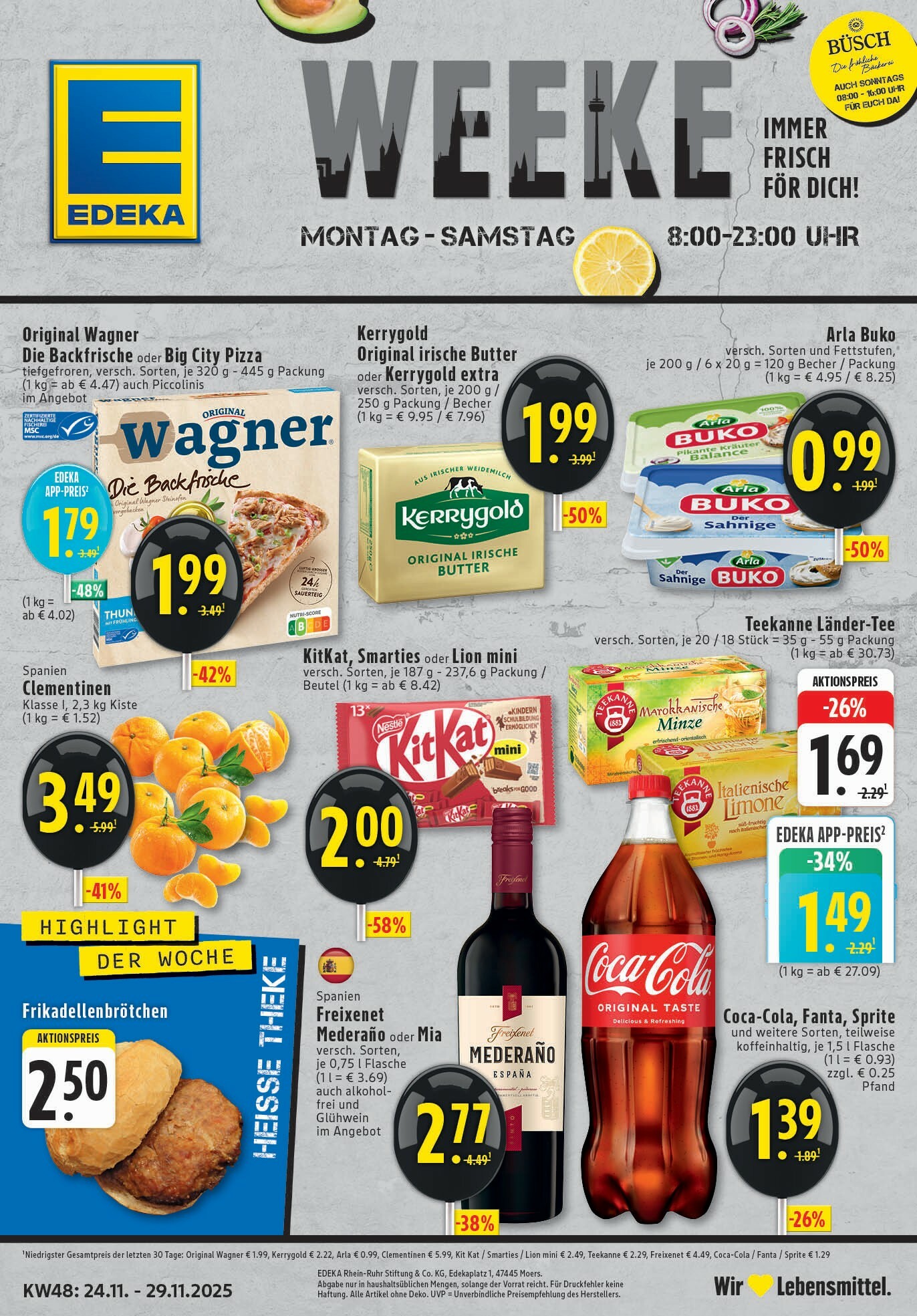 edeka - Edeka - Wochenangebote-Prospekt gültig vom 24.11. bis 29.11. - page: 1
