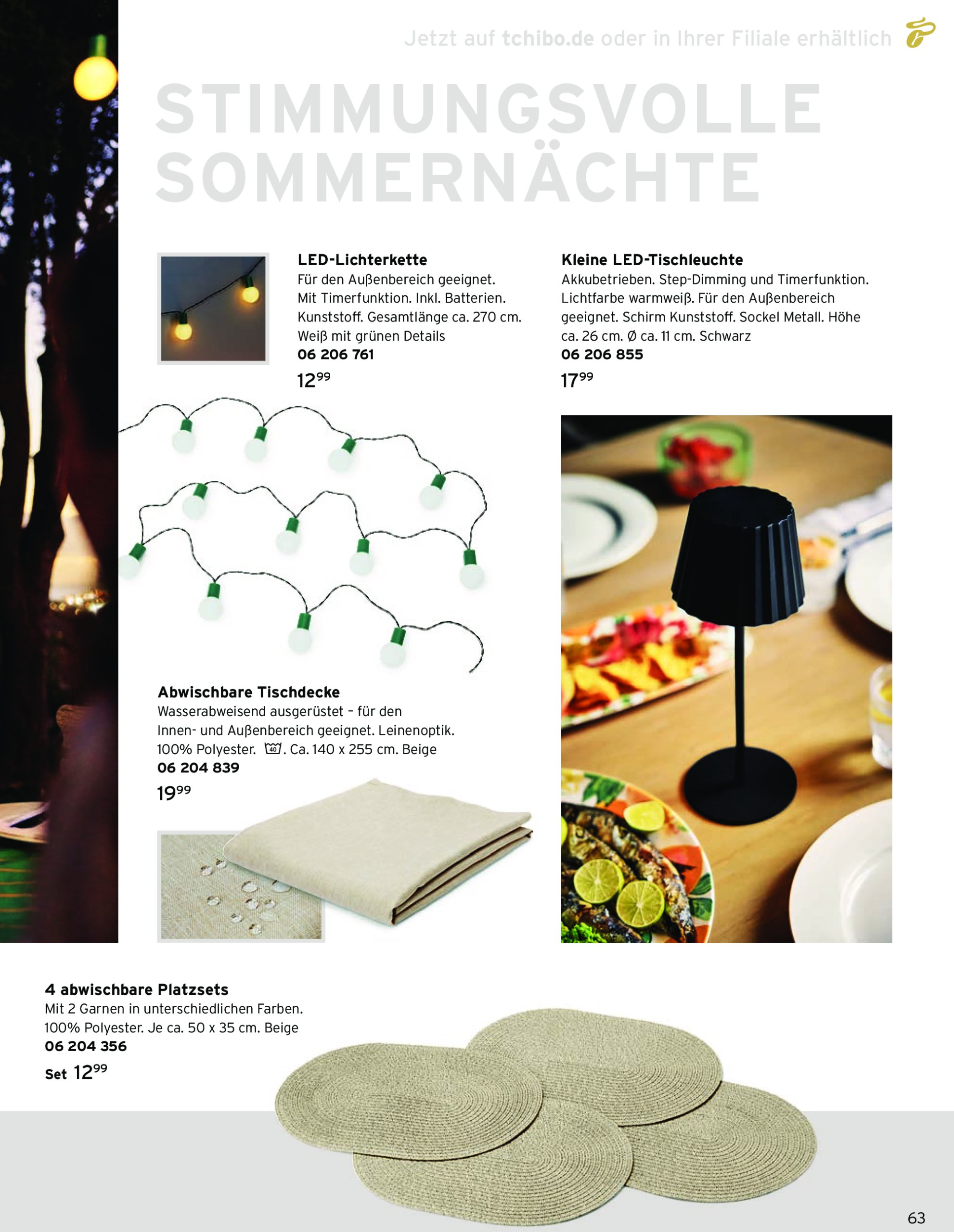 tchibo - Tchibo - Stark durch den Sommer-Prospekt gültig vom 01.06. bis 30.06. - page: 63 tchibo - Tchibo - Stark durch den Sommer-Prospekt gültig vom 01.06. bis 30.06. - page: 63