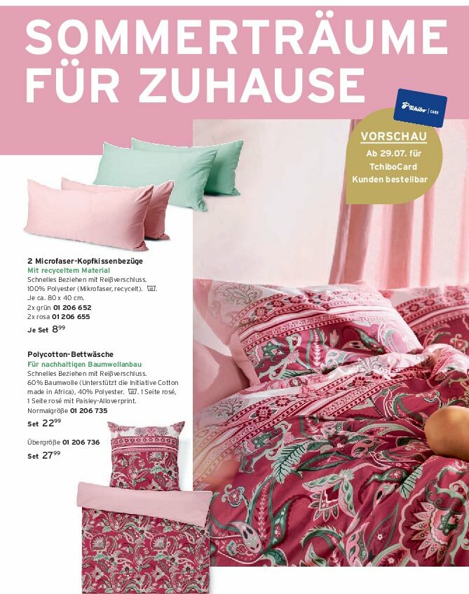tchibo - Tchibo - Sommerträume für Zuhause-Prospekt gültig vom 01.08. bis 31.08. - page: 4 tchibo - Tchibo - Sommerträume für Zuhause-Prospekt gültig vom 01.08. bis 31.08. - page: 4