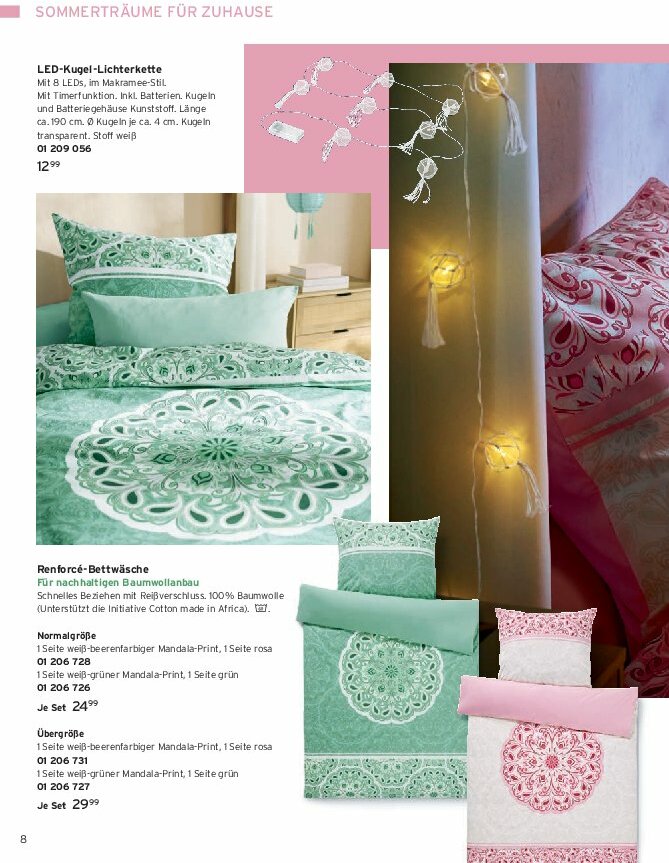 tchibo - Tchibo - Sommerträume für Zuhause-Prospekt gültig vom 01.08. bis 31.08. - page: 8 tchibo - Tchibo - Sommerträume für Zuhause-Prospekt gültig vom 01.08. bis 31.08. - page: 8