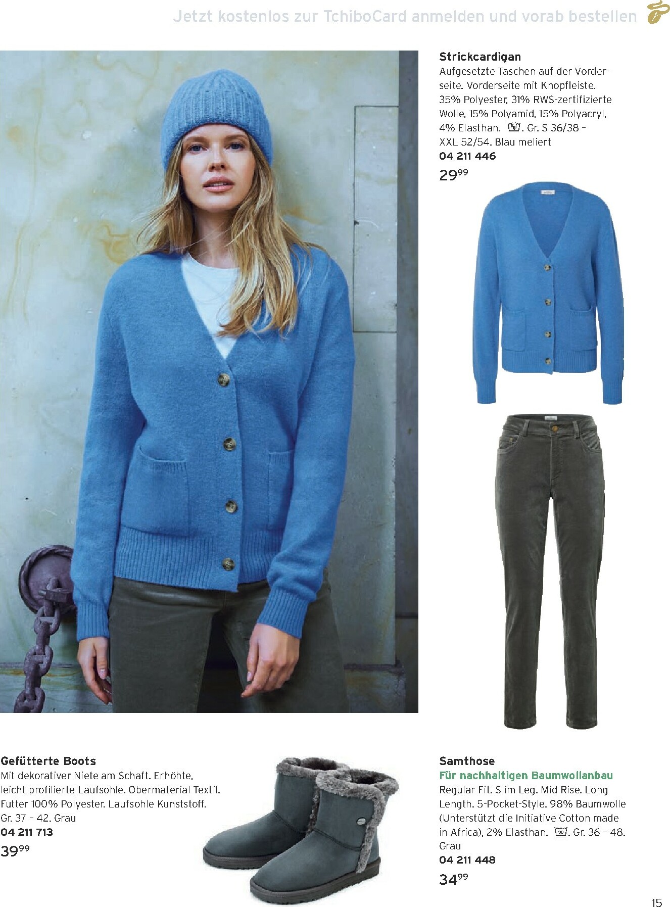 tchibo - Tchibo - Warme Statement-Looks für Damen-Prospekt gültig vom 01.10. bis 31.10. - page: 15 tchibo - Tchibo - Warme Statement-Looks für Damen-Prospekt gültig vom 01.10. bis 31.10. - page: 15