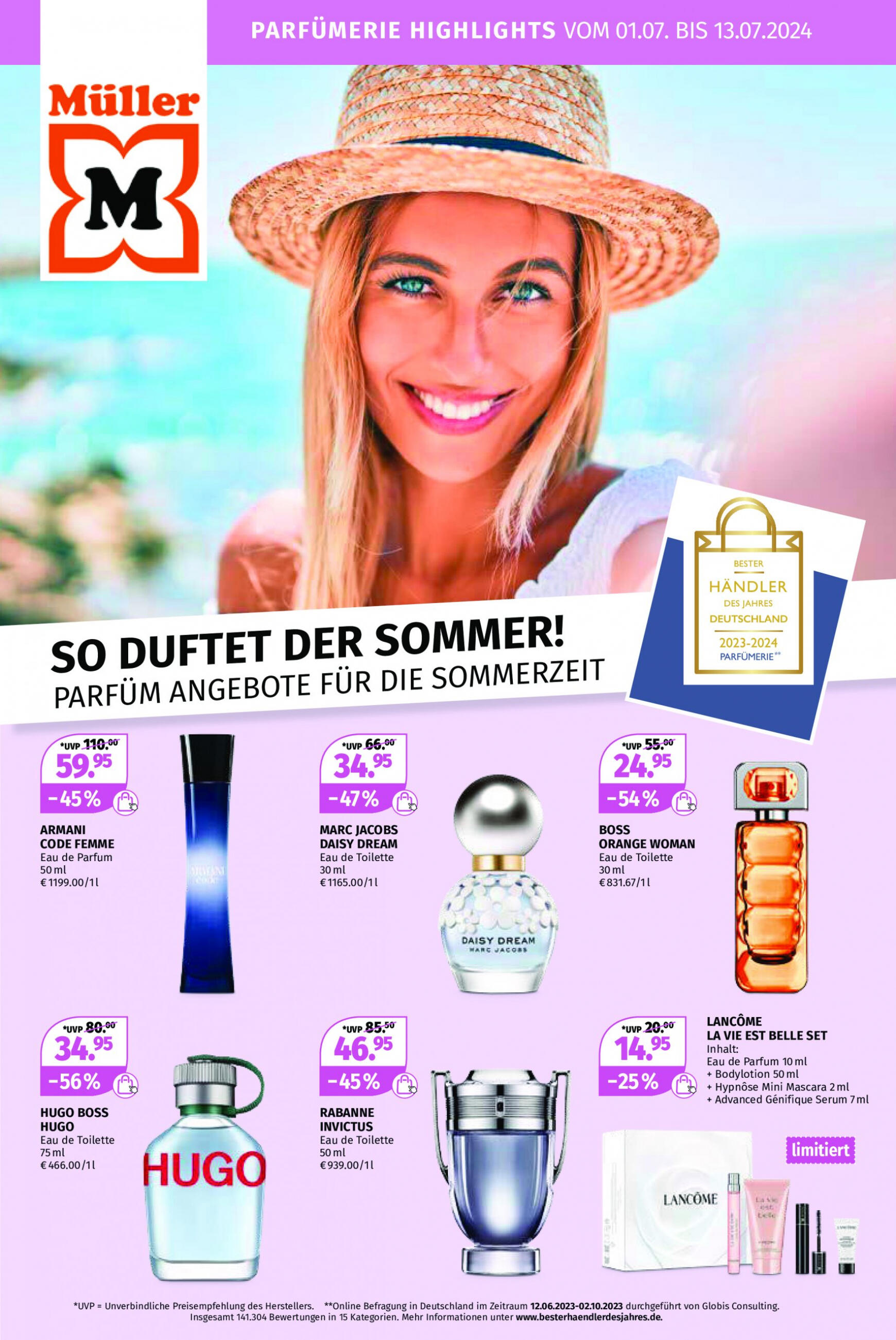 muller - Flyer Müller - Summer Essentialsfür sonnige Tage! aktuell 01.07. - 13.07. - page: 1