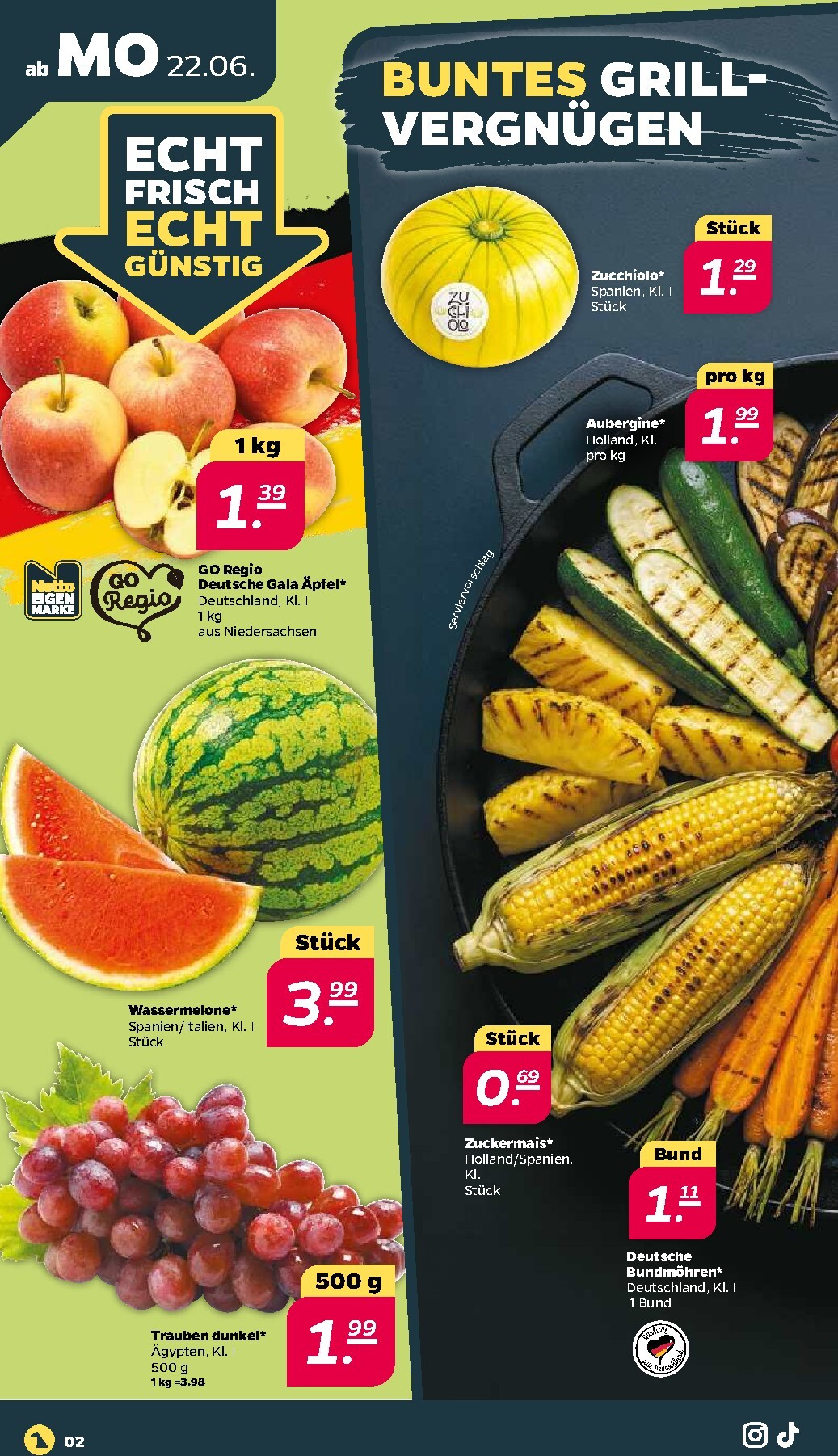 netto - Netto Prospekt nächste Woche – von Montag 22.06.2026 bis Samstag 27.06.2026 - page: 2
