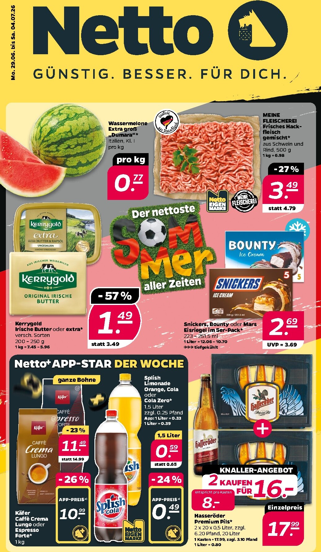 netto - Netto Prospekt nächste Woche – von Montag 29.06.2026 bis Samstag 04.07.2026 - page: 1