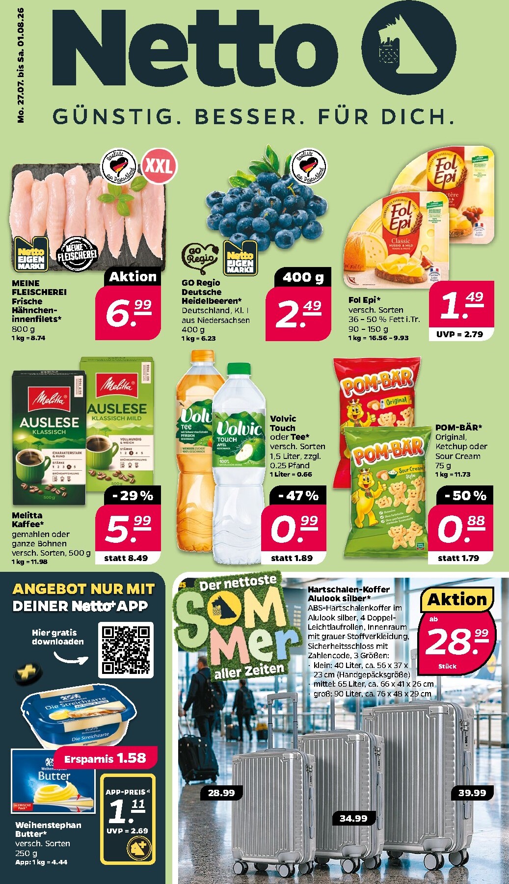 netto - Netto Prospekt nächste Woche – von Sonntag 26.07.2026 bis Samstag 01.08.2026 - page: 1