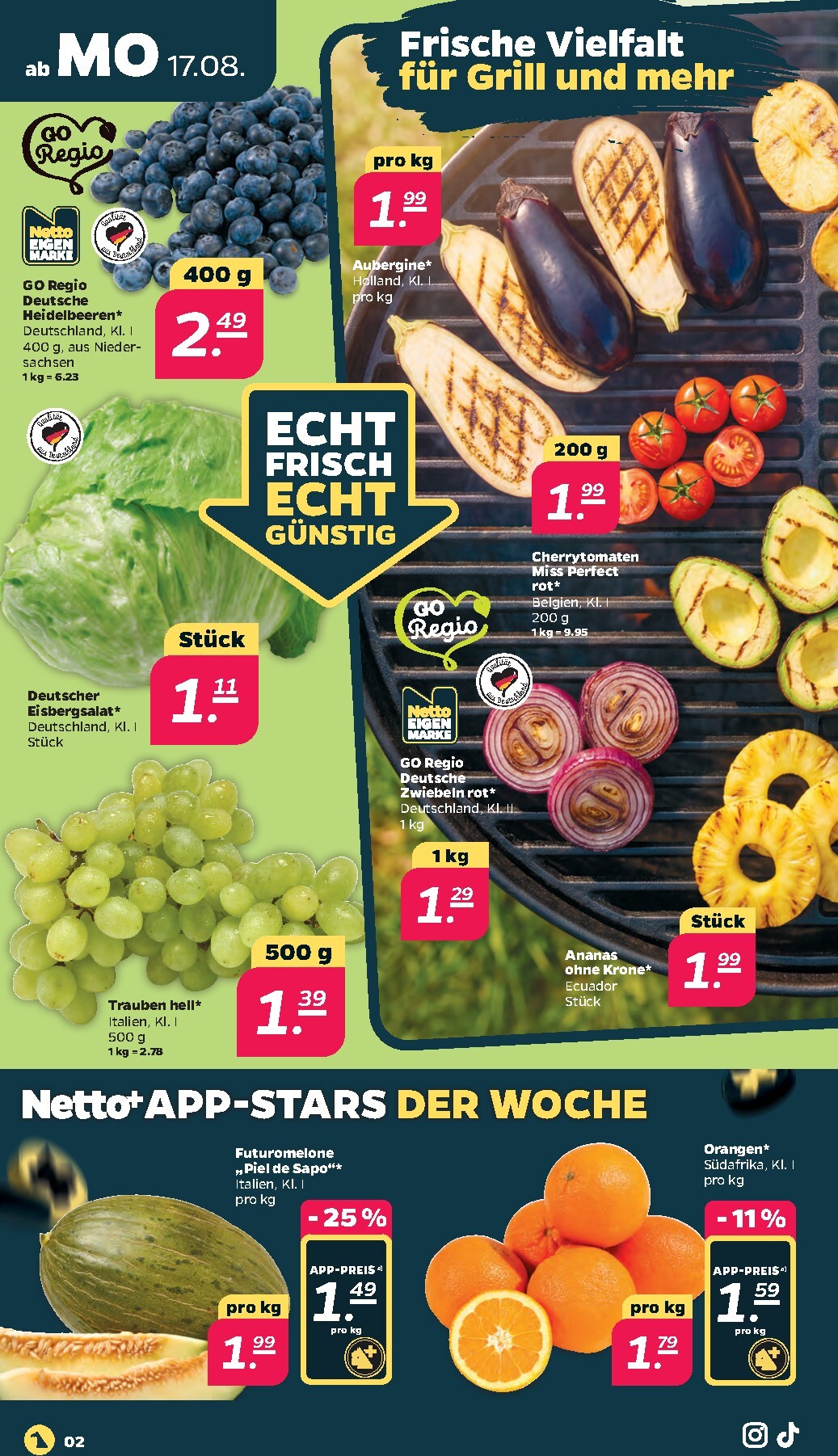 netto - Netto Prospekt nächste Woche – von Montag 17.08.2026 bis Samstag 22.08.2026 - page: 2
