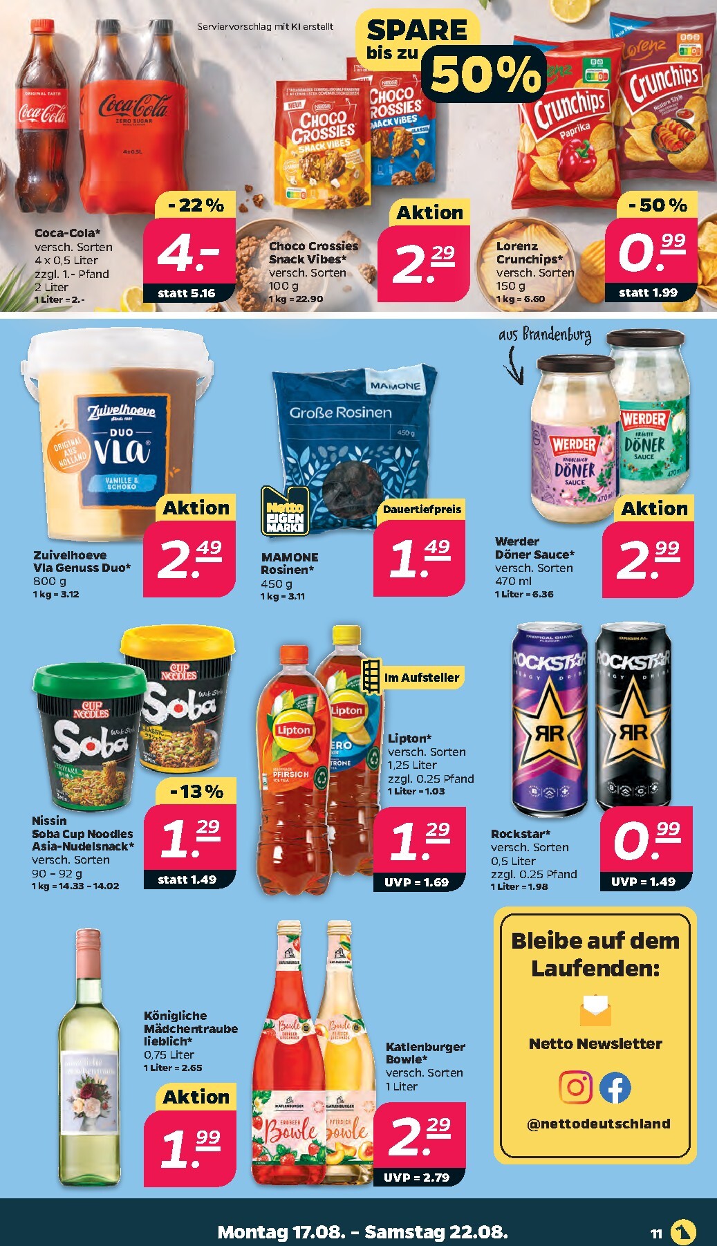 netto - Netto Prospekt nächste Woche – von Montag 17.08.2026 bis Samstag 22.08.2026 - page: 13