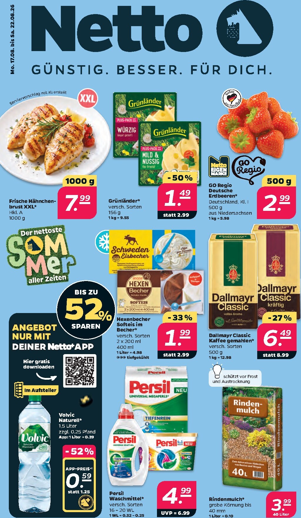 netto - Netto Prospekt nächste Woche – von Montag 17.08.2026 bis Samstag 22.08.2026 - page: 1