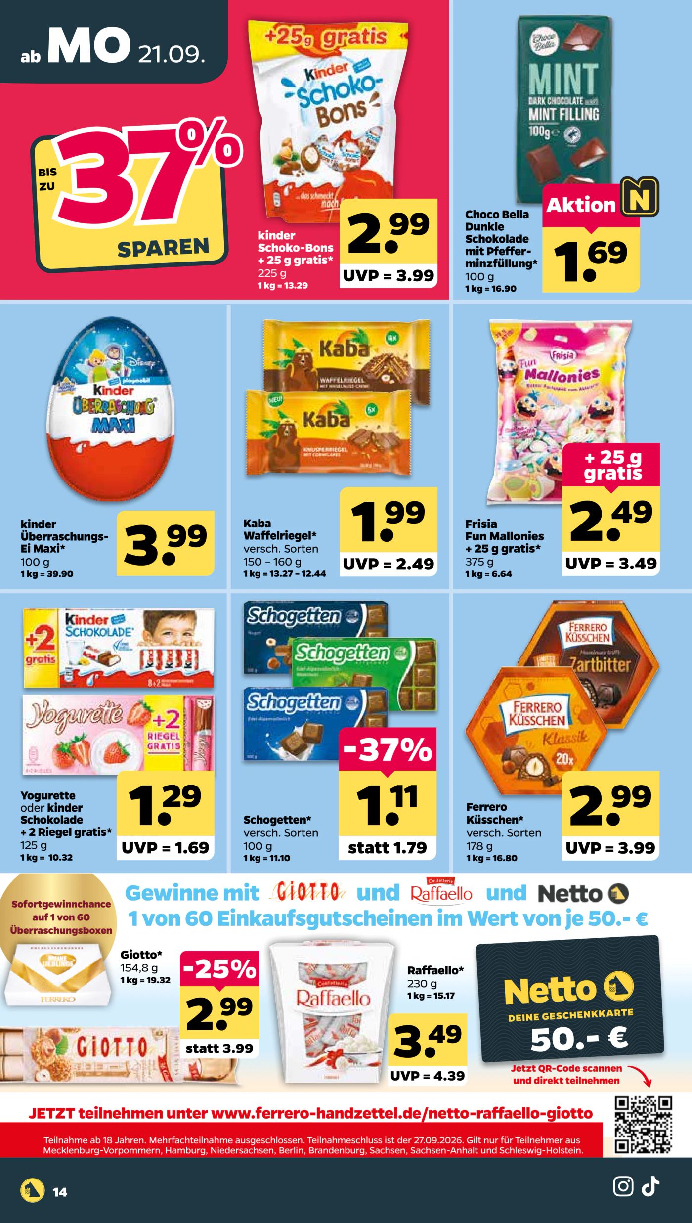 netto - Netto Prospekt nächste Woche – von Montag 21.09.2026 bis Samstag 26.09.2026 - page: 16