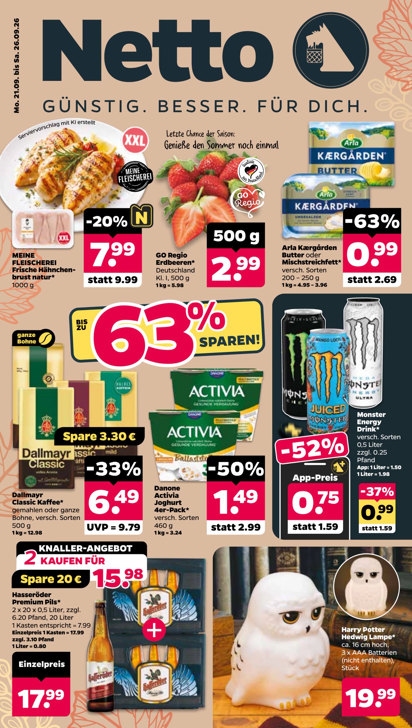 netto - Netto Prospekt nächste Woche – von Montag 21.09.2026 bis Samstag 26.09.2026 - page: 1