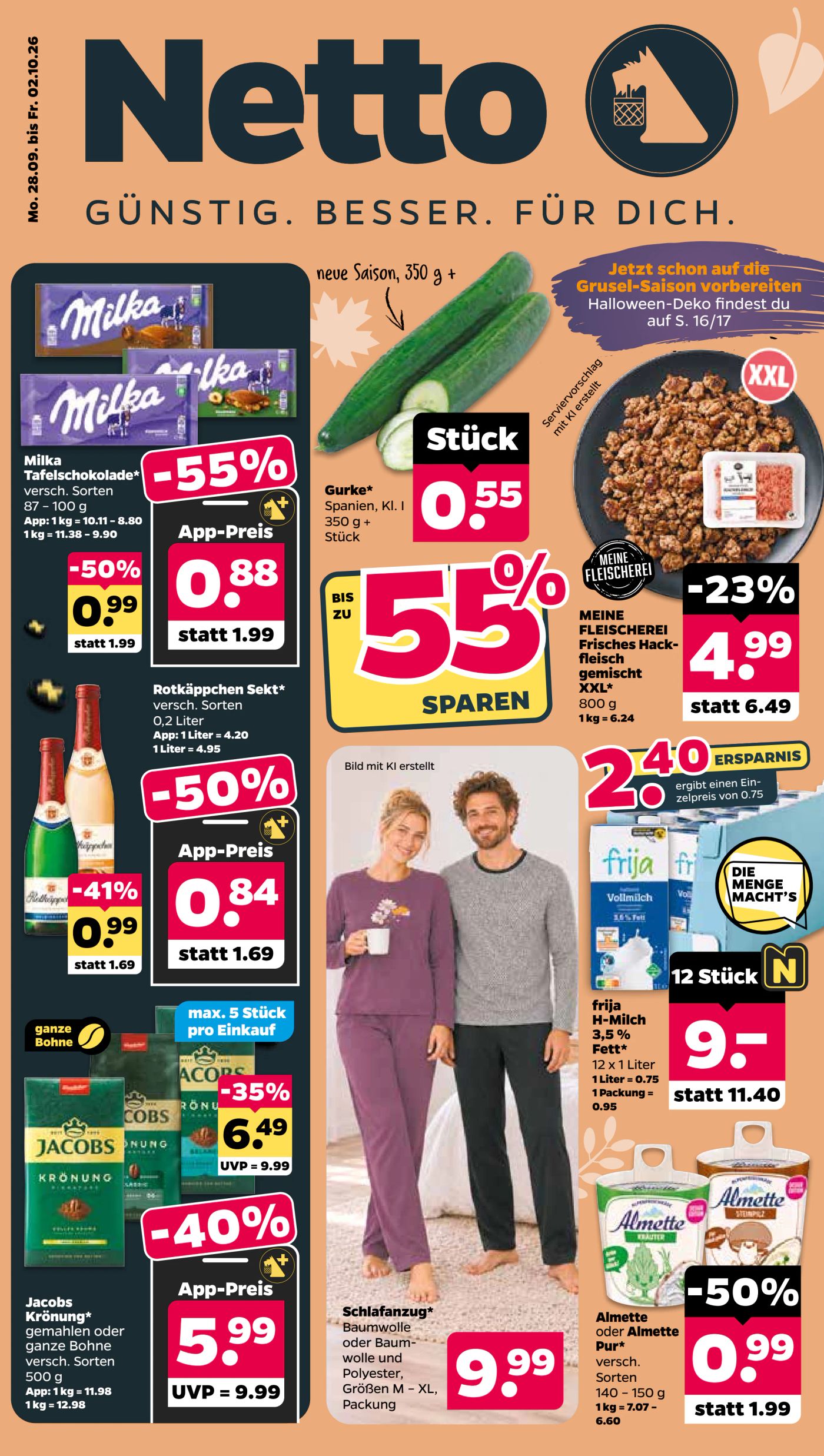 netto - Netto Prospekt nächste Woche – von Montag 28.09.2026 bis Freitag 02.10.2026 - page: 1