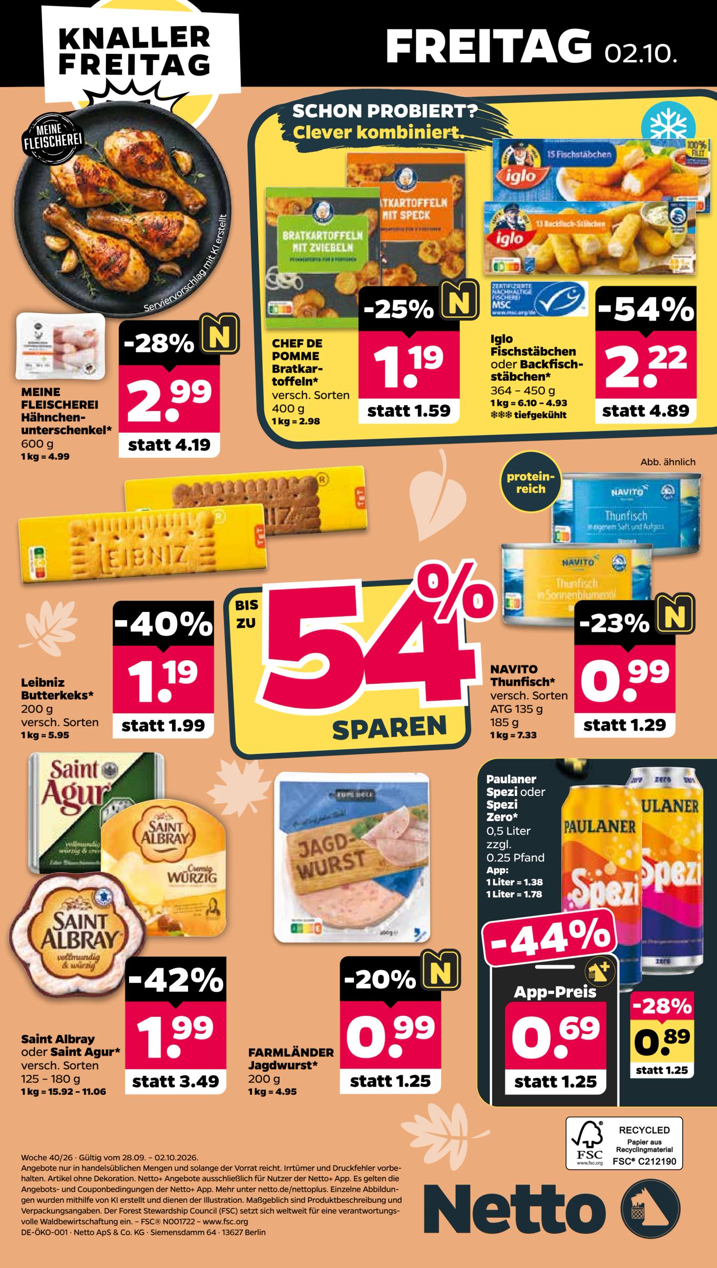 netto - Netto Prospekt nächste Woche – von Montag 28.09.2026 bis Freitag 02.10.2026 - page: 40