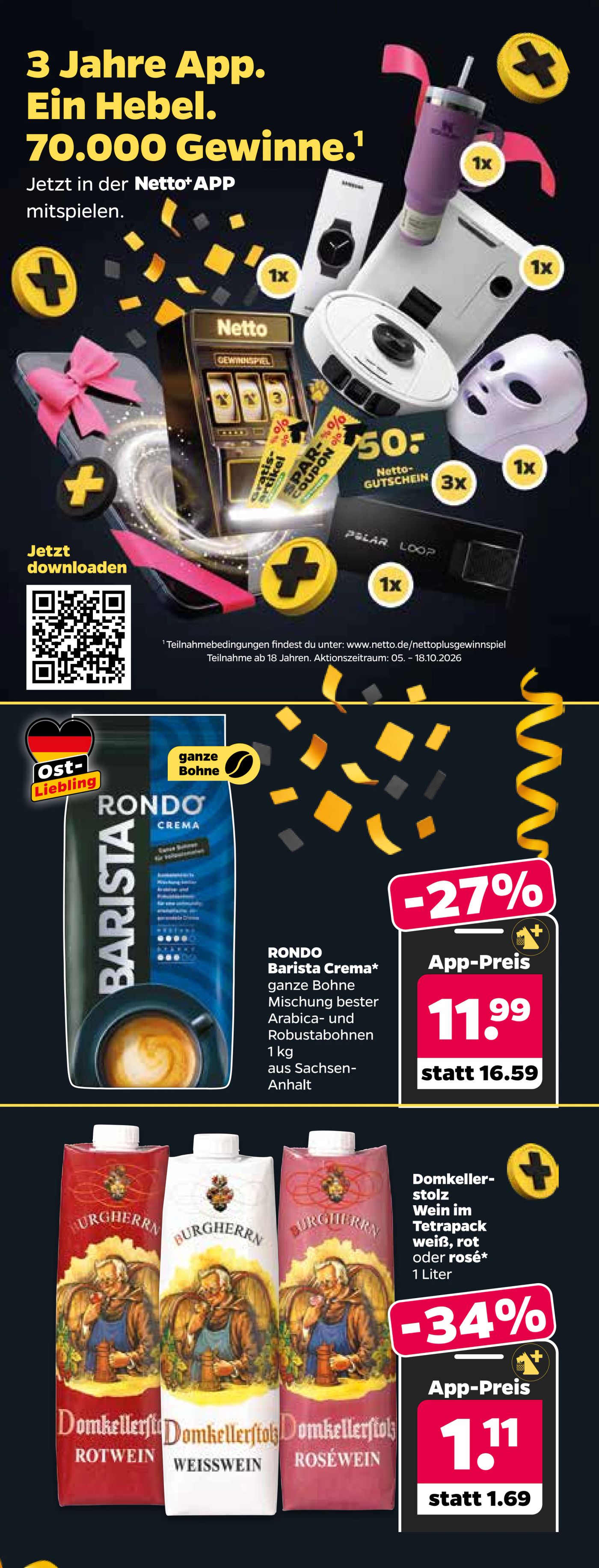 netto - Netto+ - App Prospekt nächste Woche – von Montag 12.10.2026 bis Samstag 17.10.2026 - page: 4