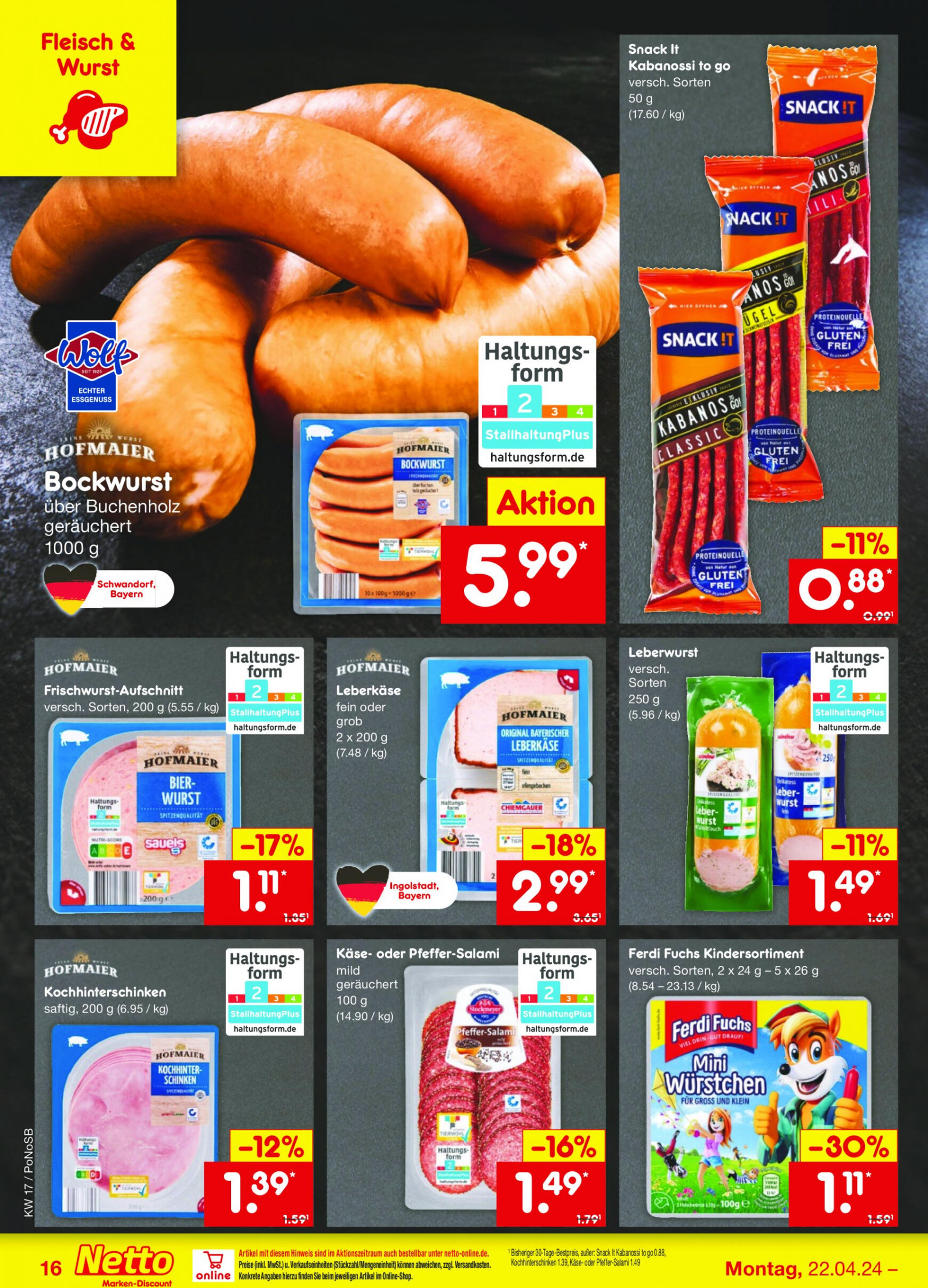 netto - Flyer Netto aktuell 22.04. - 27.04. - page: 18