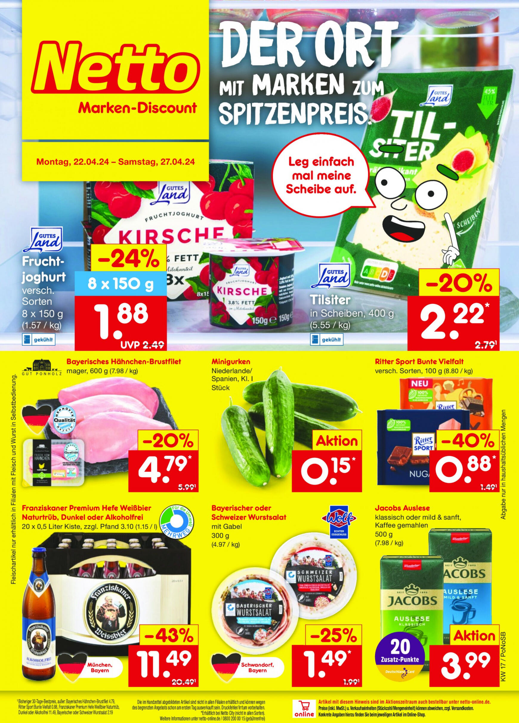 netto - Flyer Netto aktuell 22.04. - 27.04. - page: 1