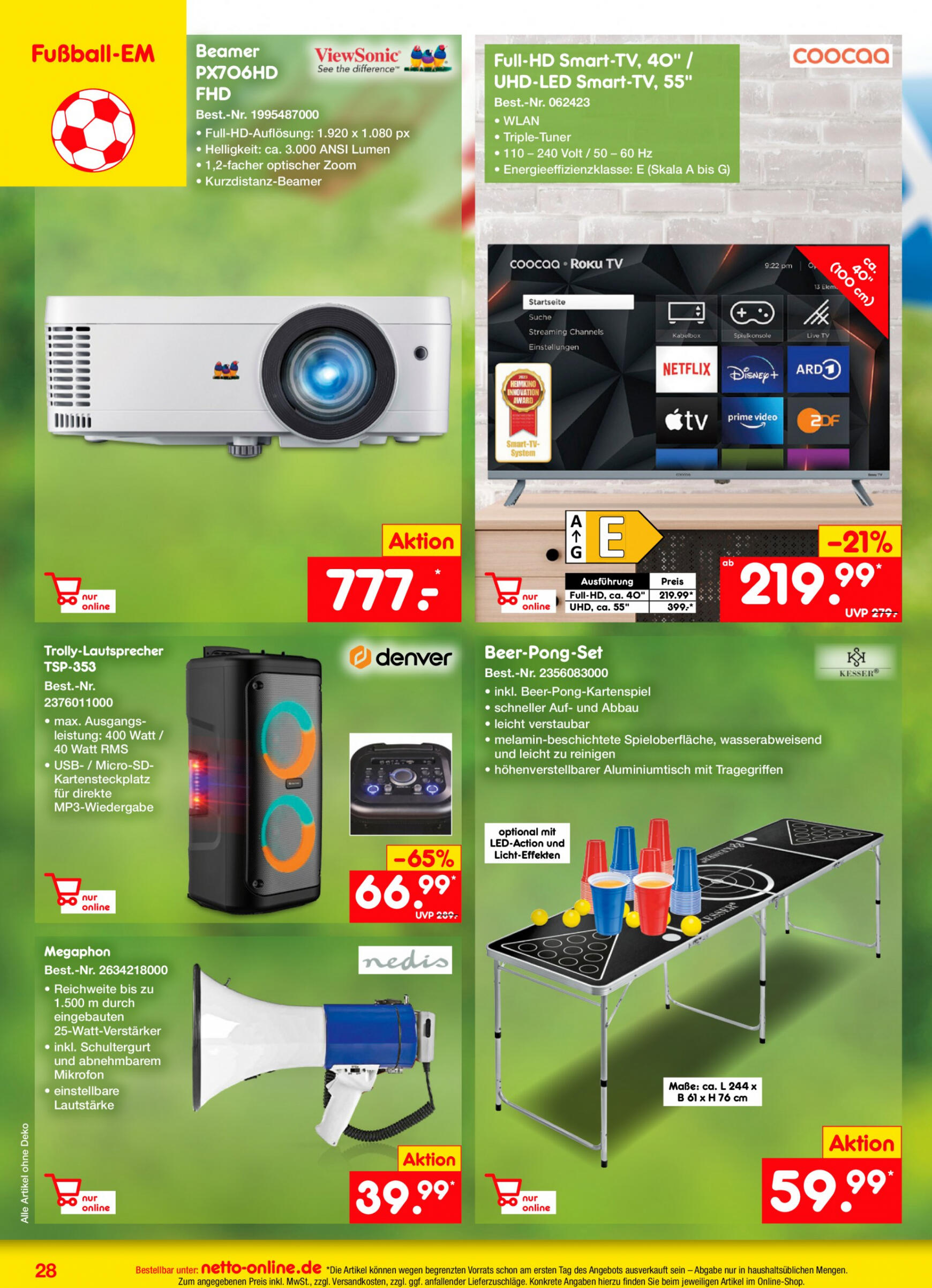 netto - Flyer Netto-online.de aktuell 01.06. - 30.06. - page: 28