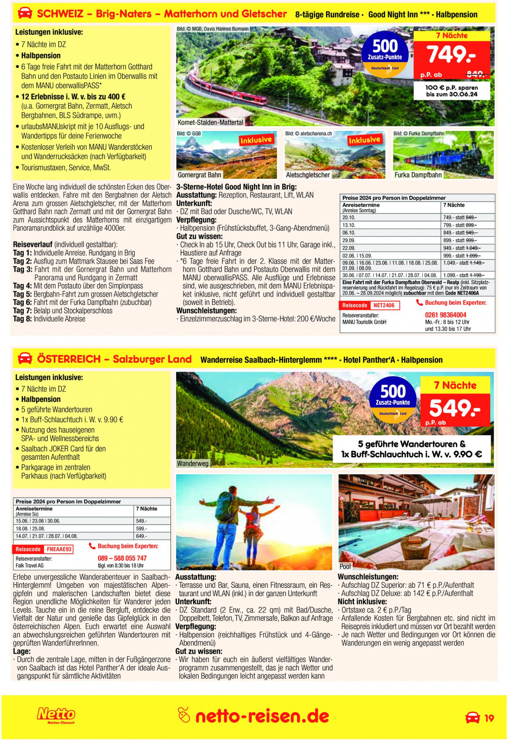 netto - Flyer Netto-reisen.de aktuell 01.06. - 30.06. - page: 19