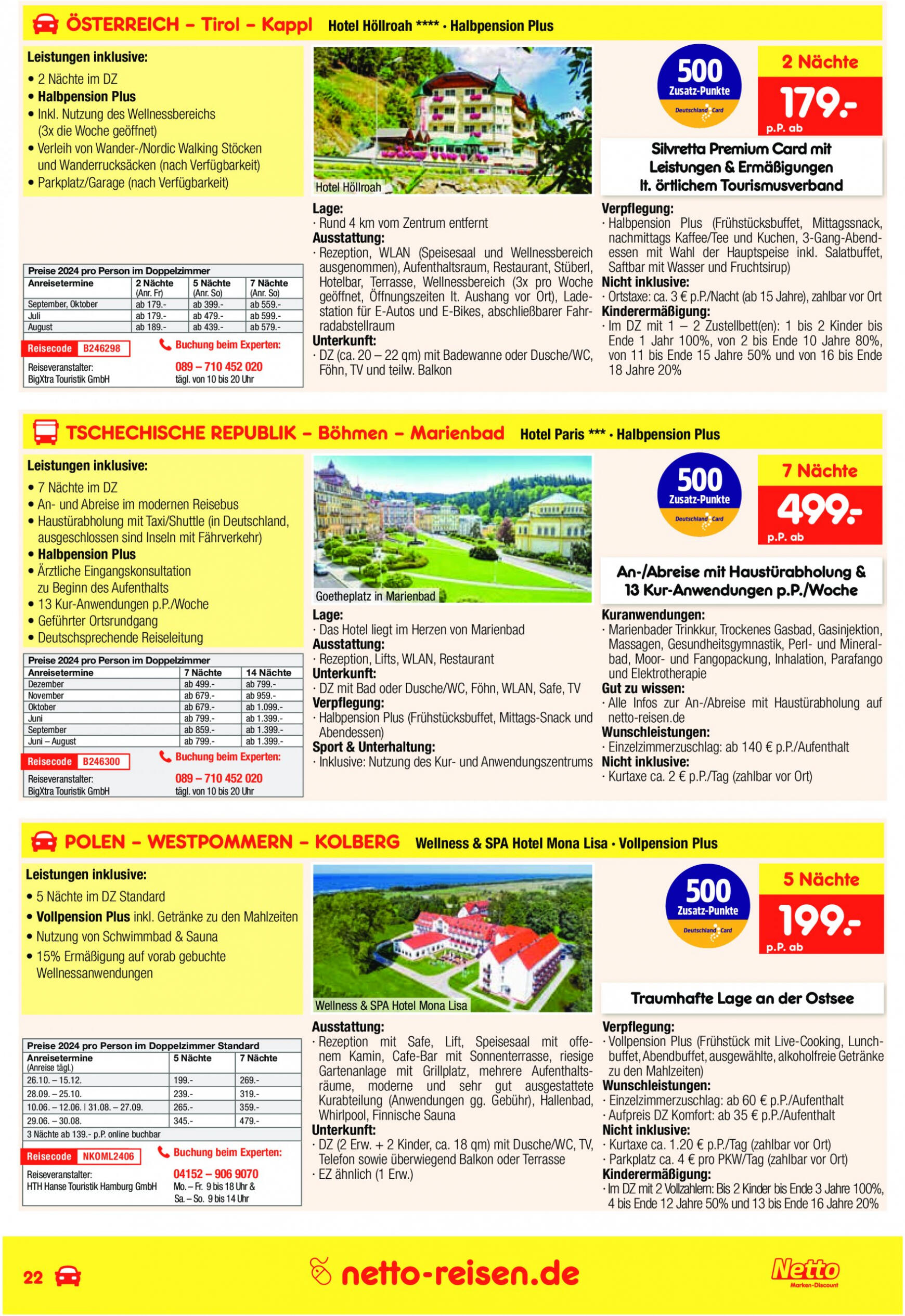 netto - Flyer Netto-reisen.de aktuell 01.06. - 30.06. - page: 22