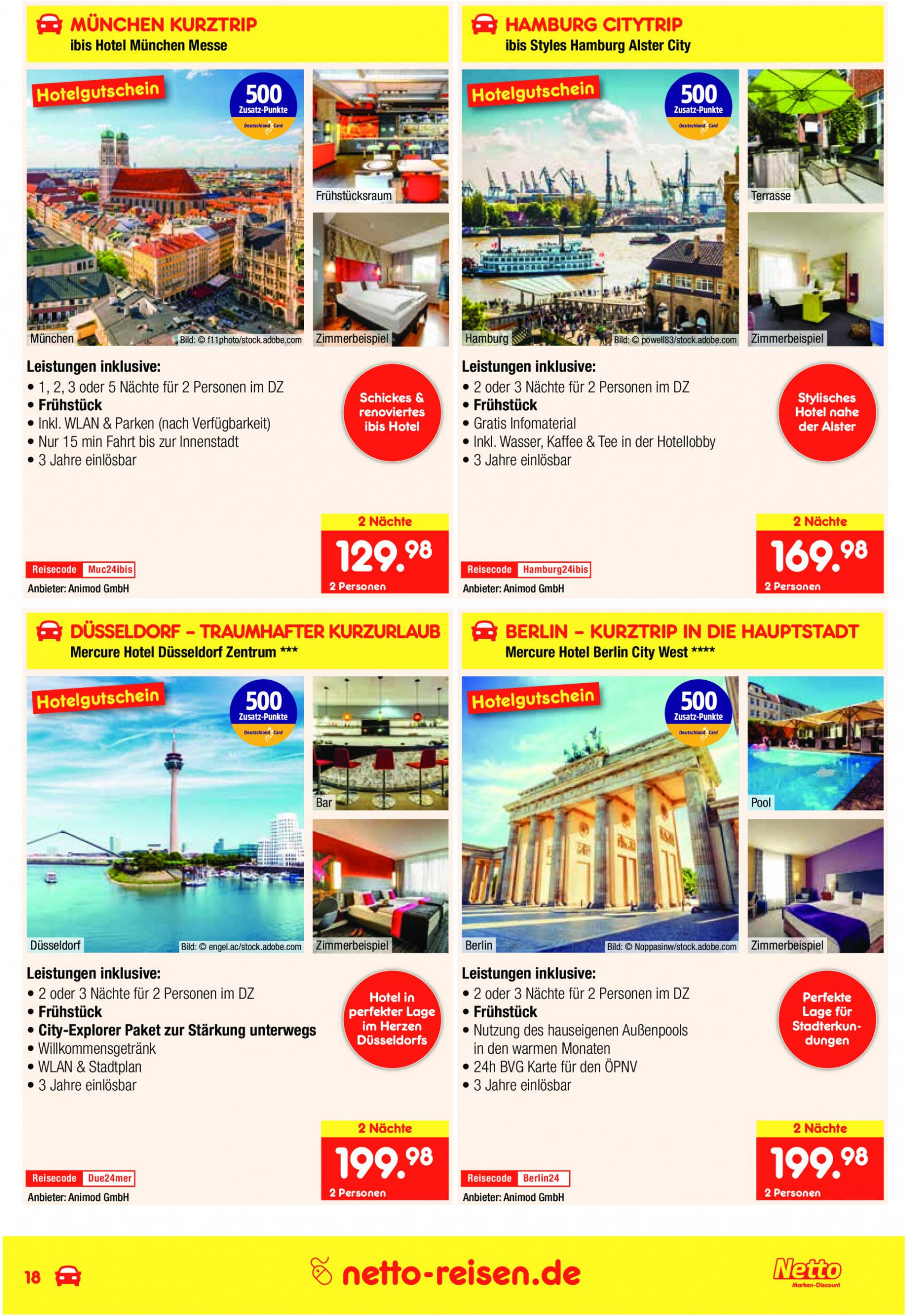 netto - Flyer Netto-reisen.de aktuell 01.06. - 30.06. - page: 18