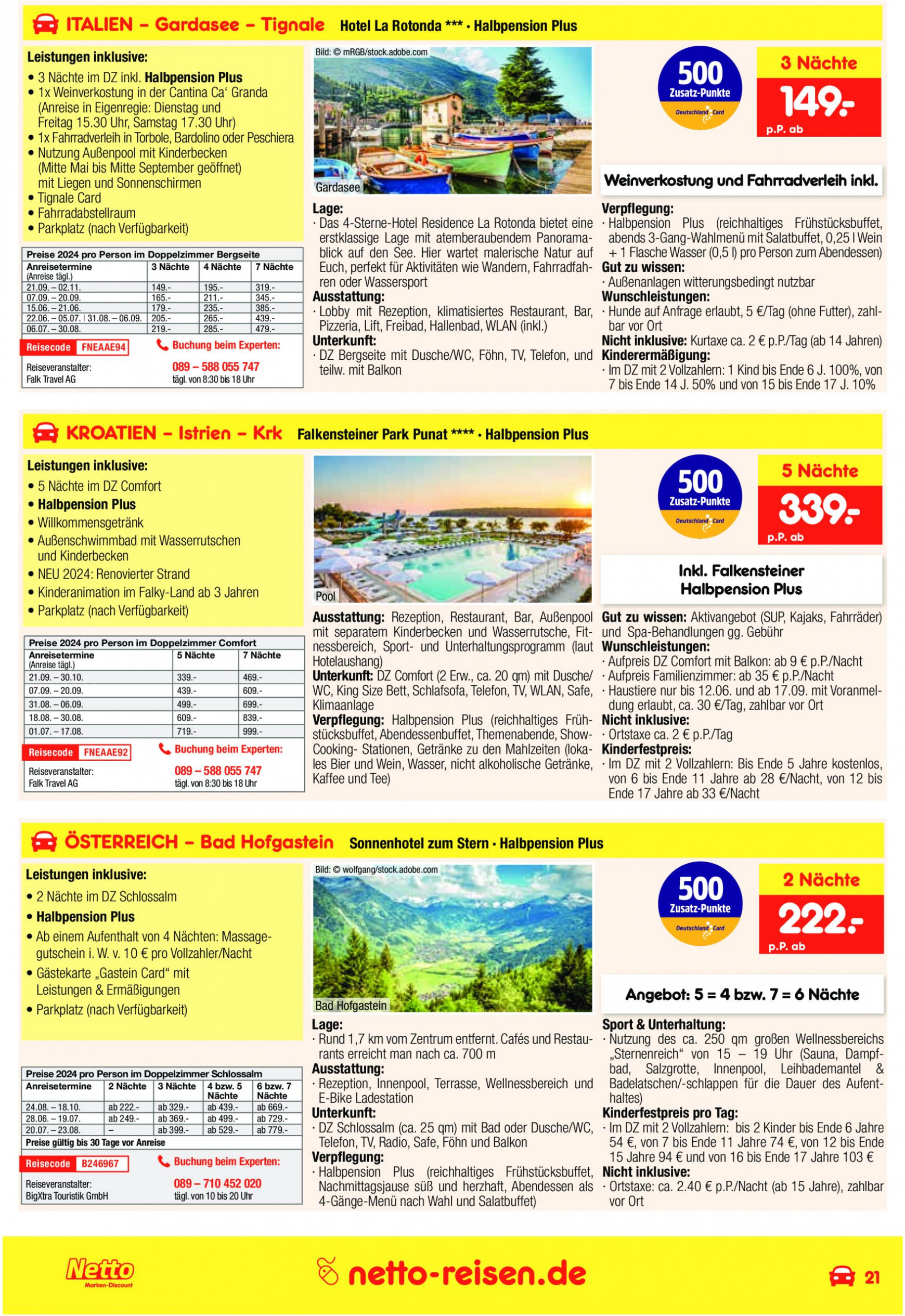 netto - Flyer Netto-reisen.de aktuell 01.06. - 30.06. - page: 21