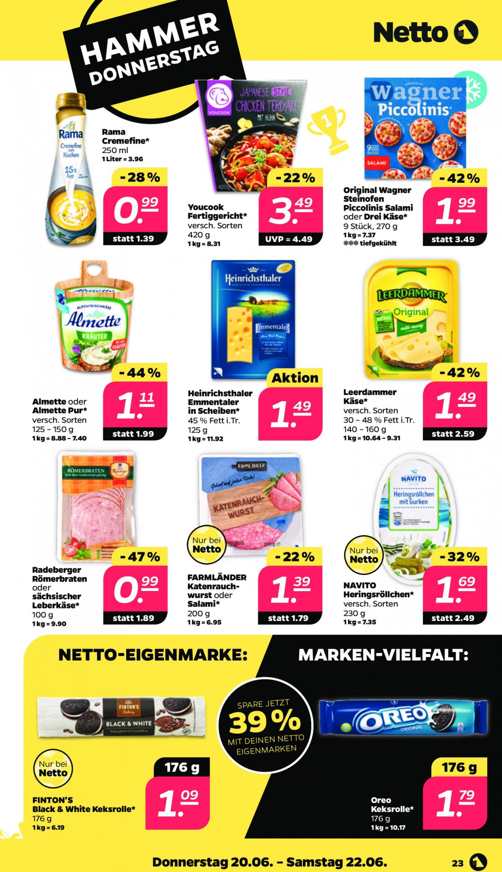 netto - Flyer Netto aktuell 17.06. - 22.06. - page: 23