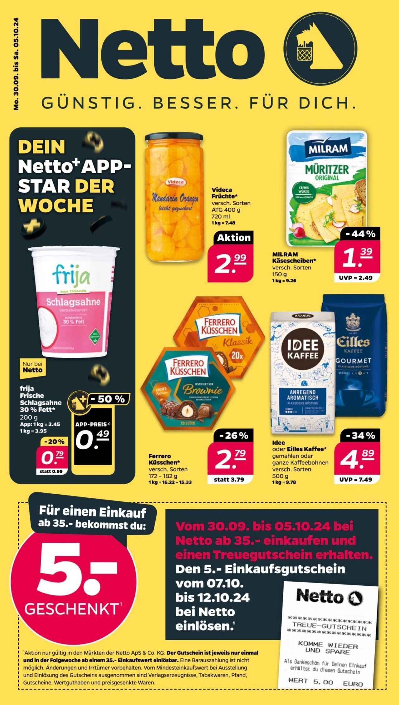 netto - Netto Prospekt ab 30.09.2024 - 05.10.2024