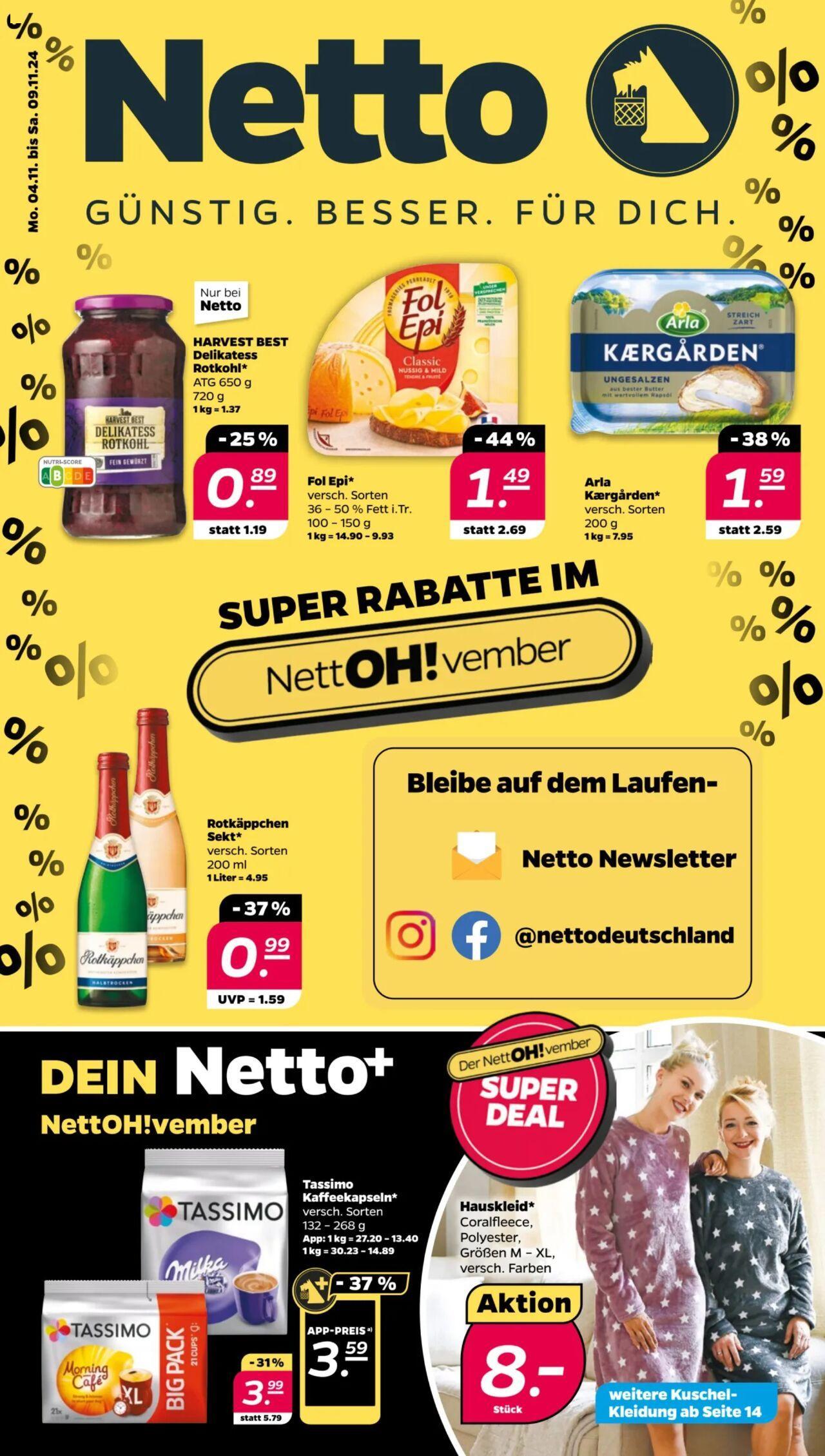 netto - Netto Prospekt ab 04.11.2024 - 09.11.2024