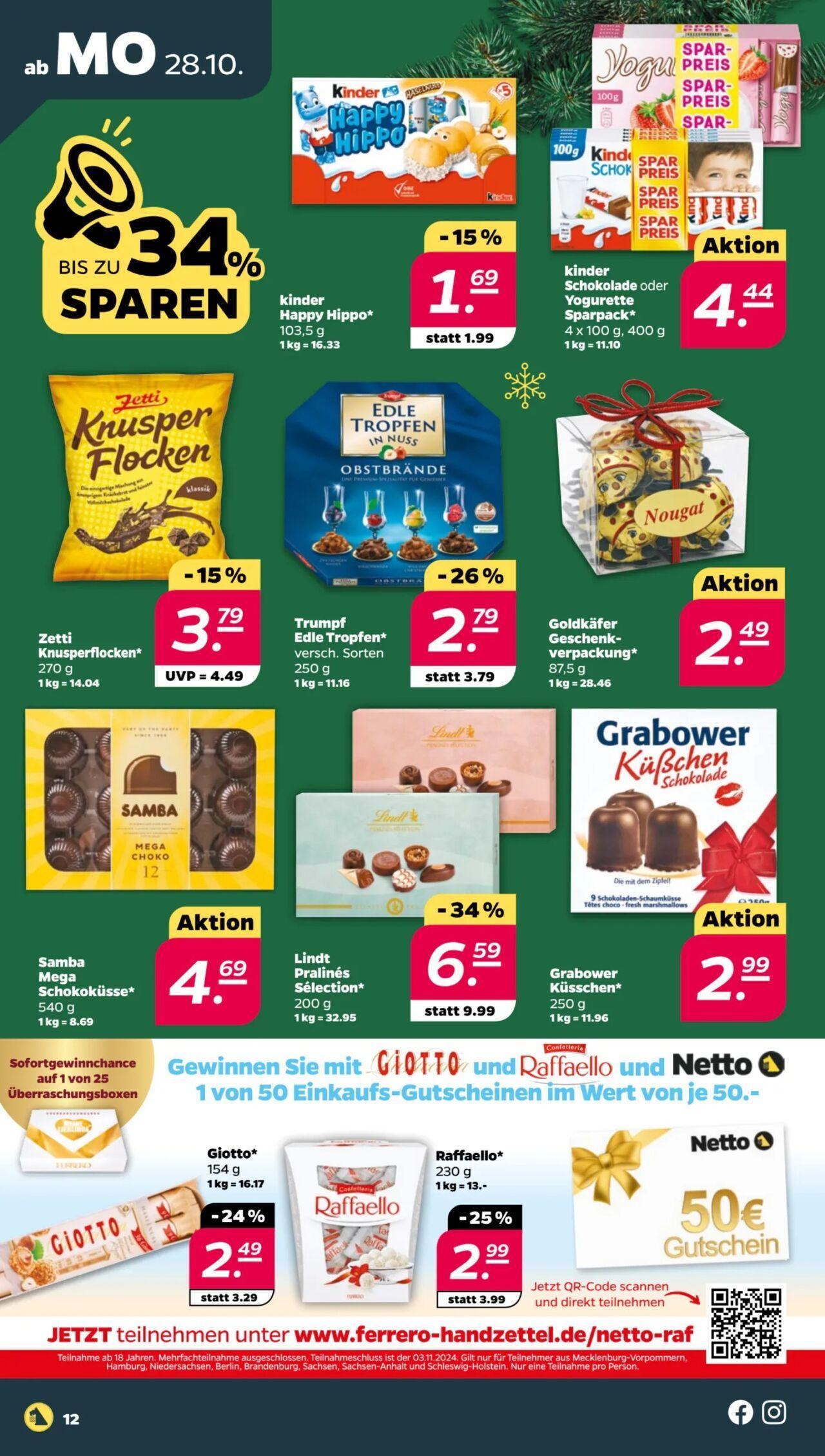 netto - Netto Prospekt ab 28.10.2024 - 02.11.2024 - page: 12