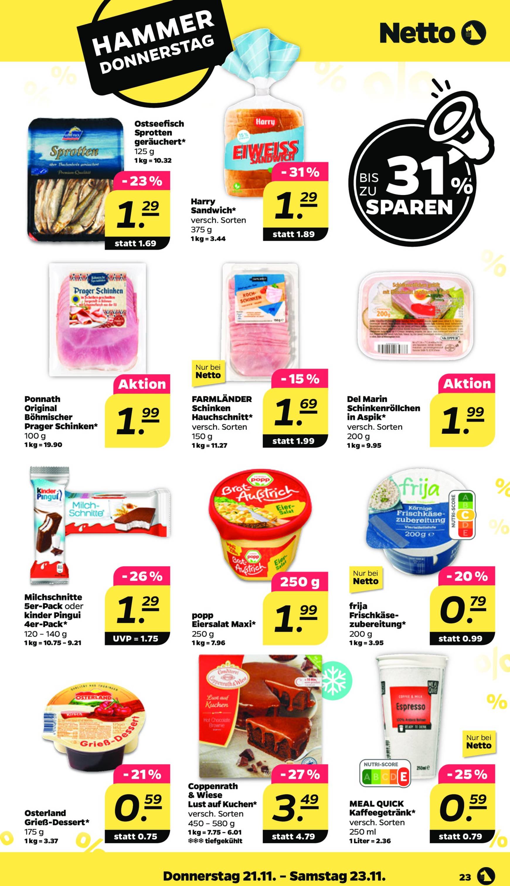 netto - Netto-Prospekt gültig von 18.11. bis 23.11. - page: 23