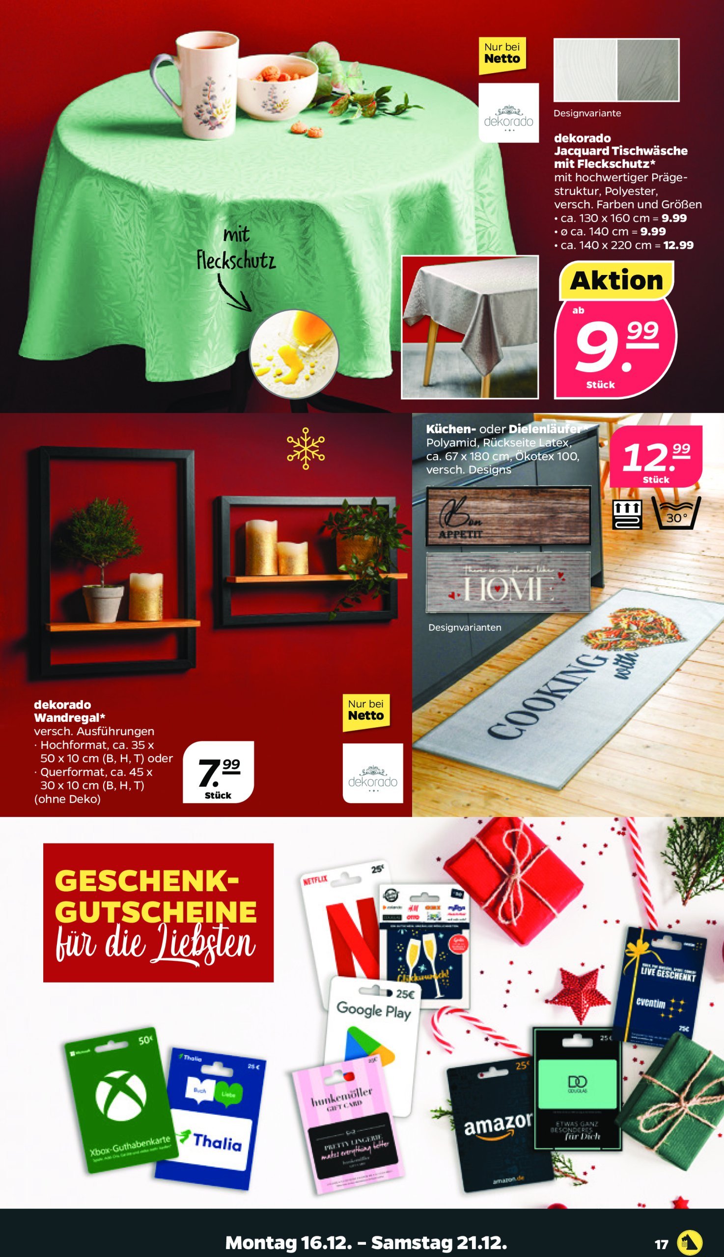 netto - Netto-Prospekt gültig von 16.12. bis 21.12. - page: 17