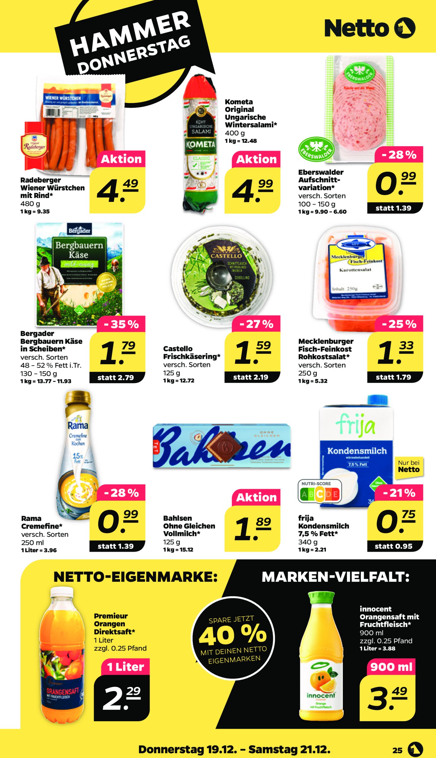 netto - Netto-Prospekt gültig von 16.12. bis 21.12. - page: 25