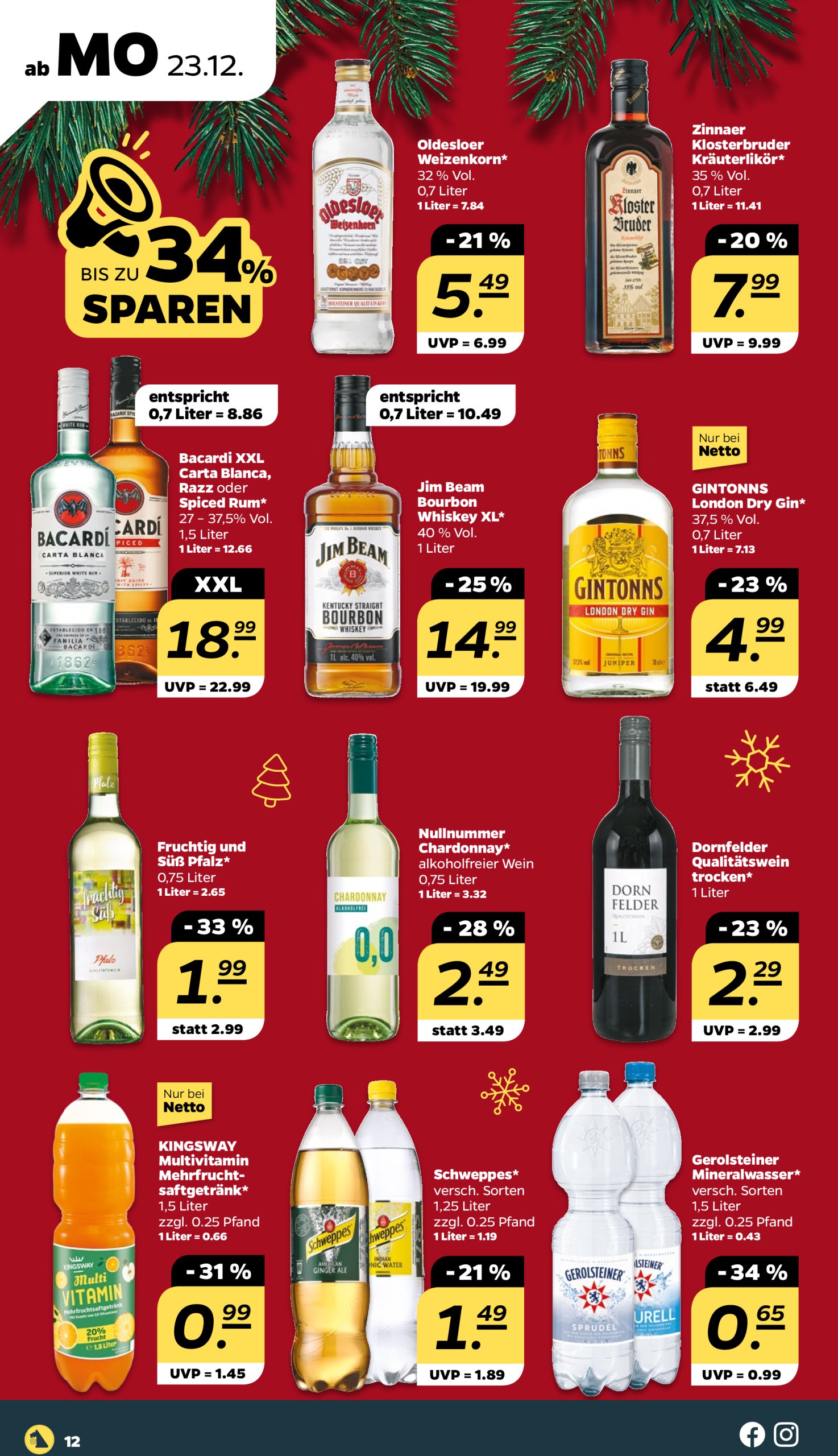 netto - Netto-Prospekt gültig von 23.12. bis 28.12. - page: 12