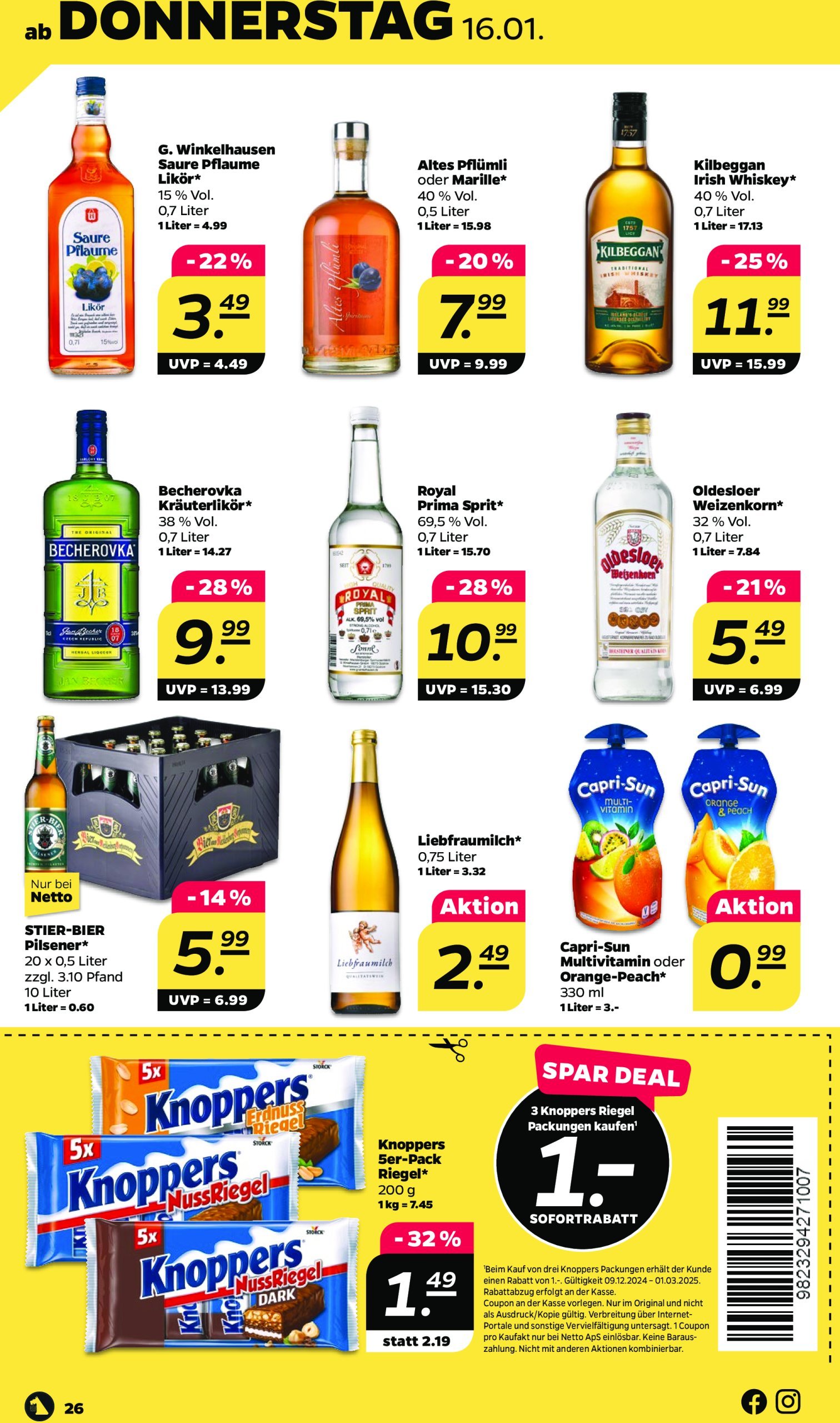 netto - Netto-Prospekt gültig von 13.01. bis 18.01. - page: 26