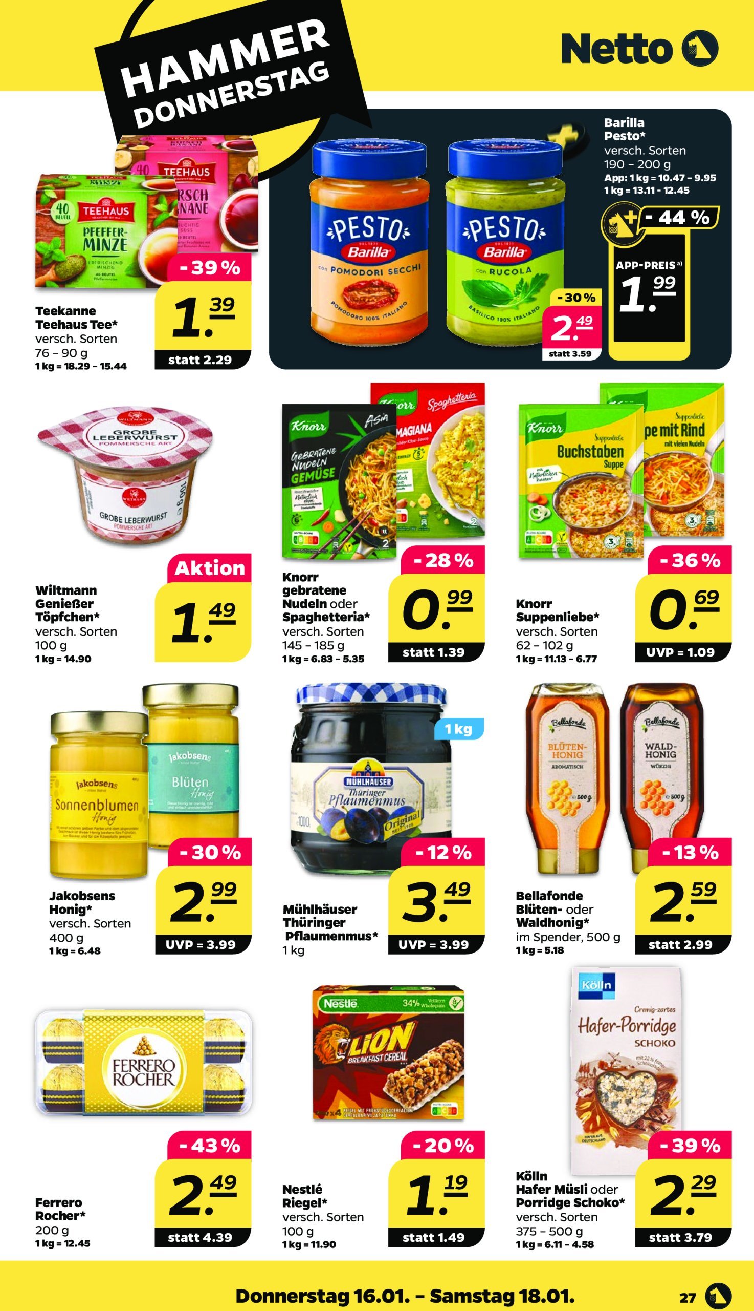 netto - Netto-Prospekt gültig von 13.01. bis 18.01. - page: 27