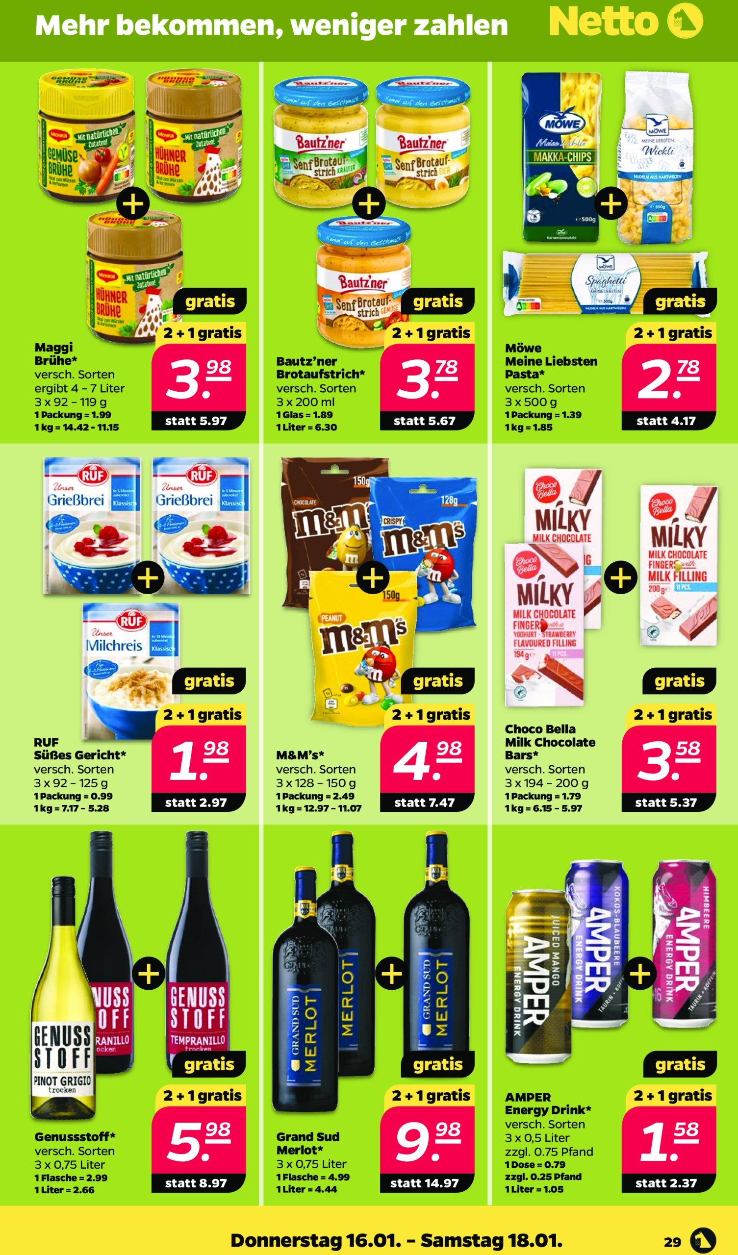 netto - Netto-Prospekt gültig von 13.01. bis 18.01. - page: 29