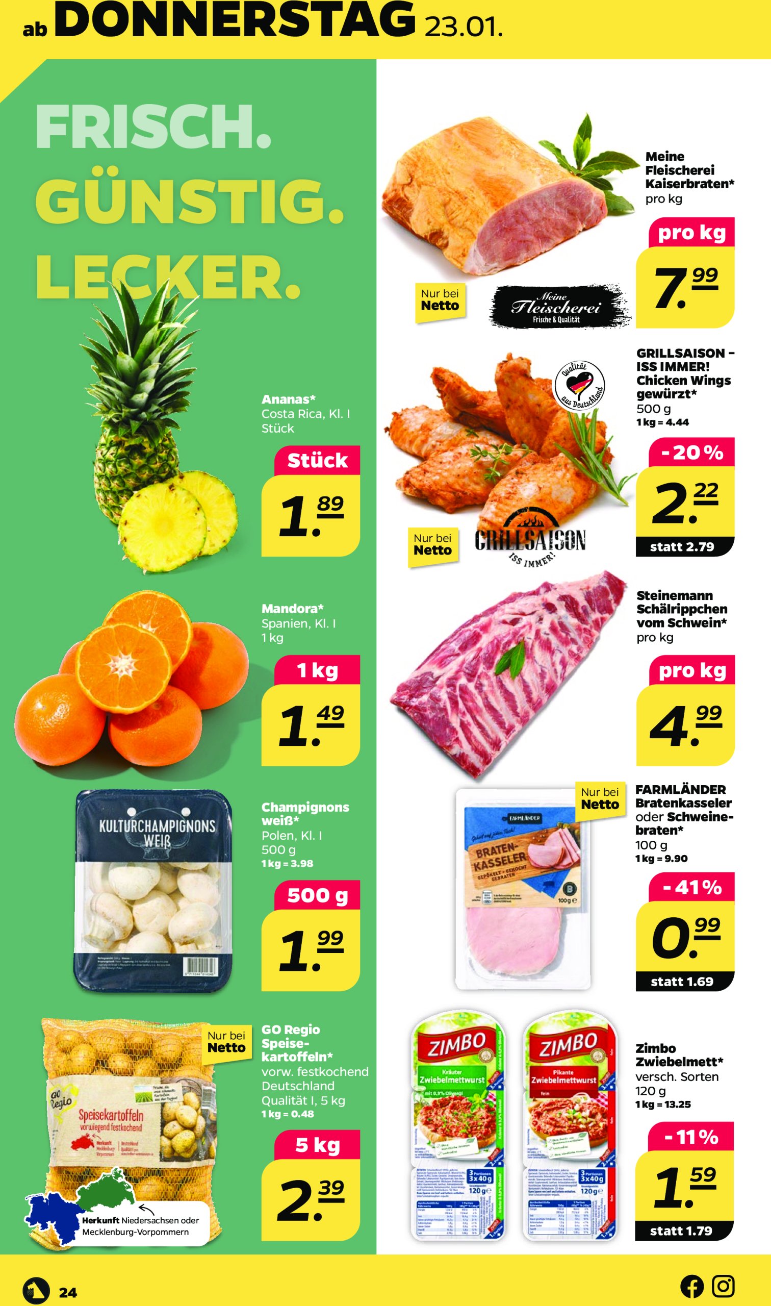 netto - Netto-Prospekt gültig von 20.01. bis 25.01. - page: 24