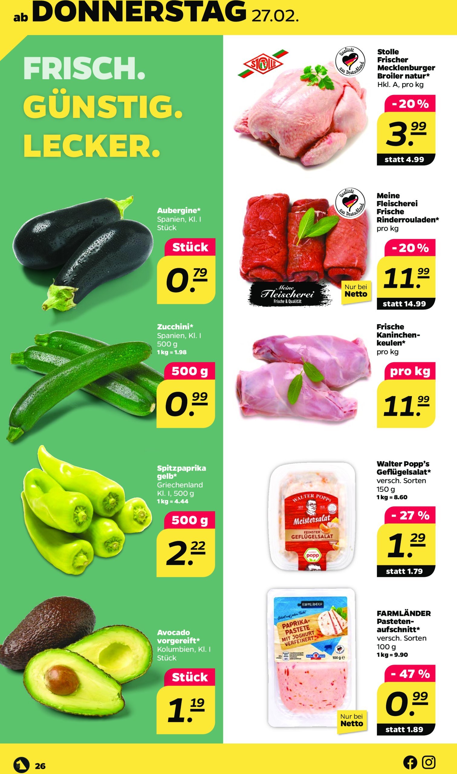 netto - Netto-Prospekt gültig von 24.02. bis 01.03. - page: 26