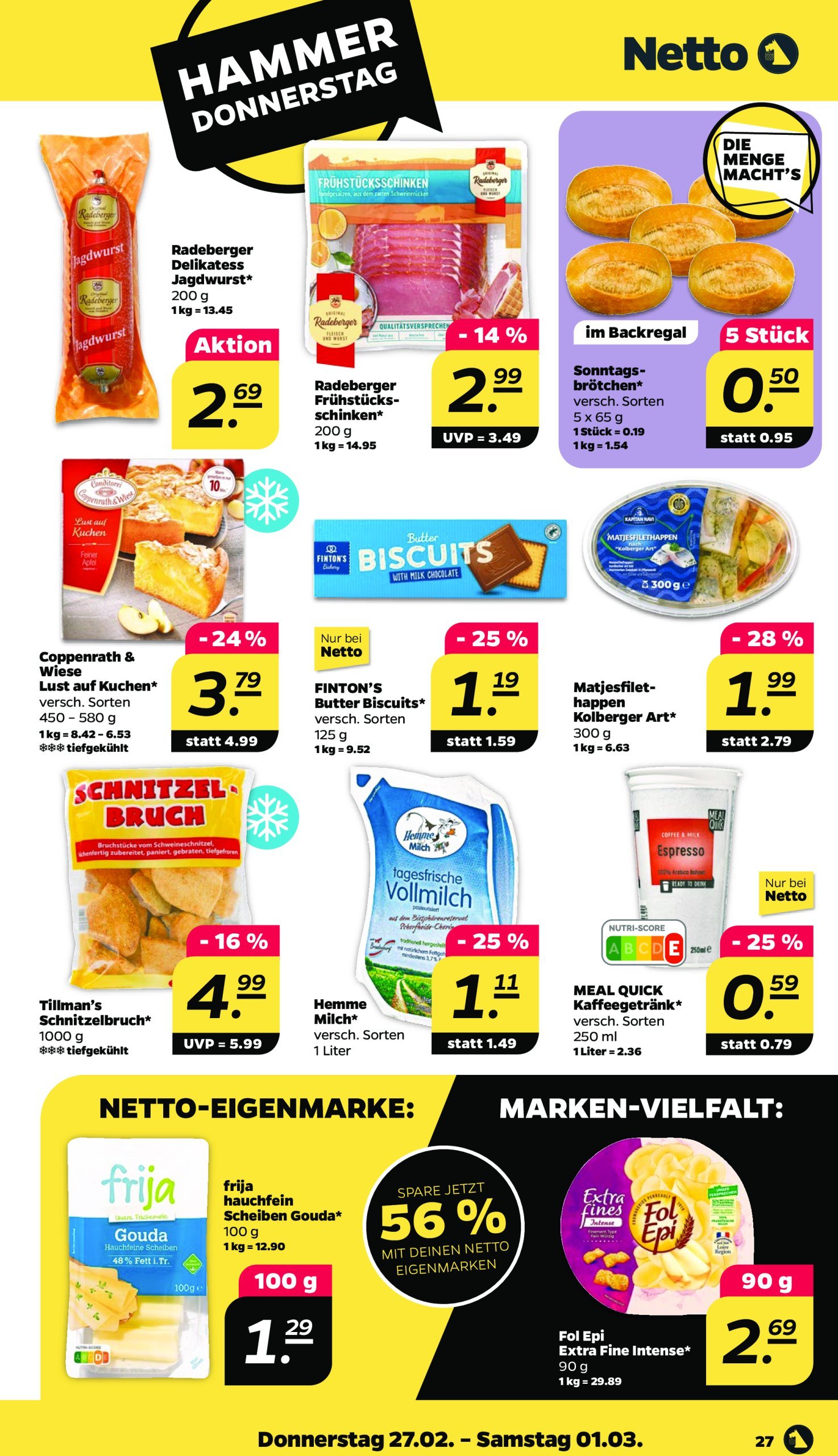 netto - Netto-Prospekt gültig von 24.02. bis 01.03. - page: 27