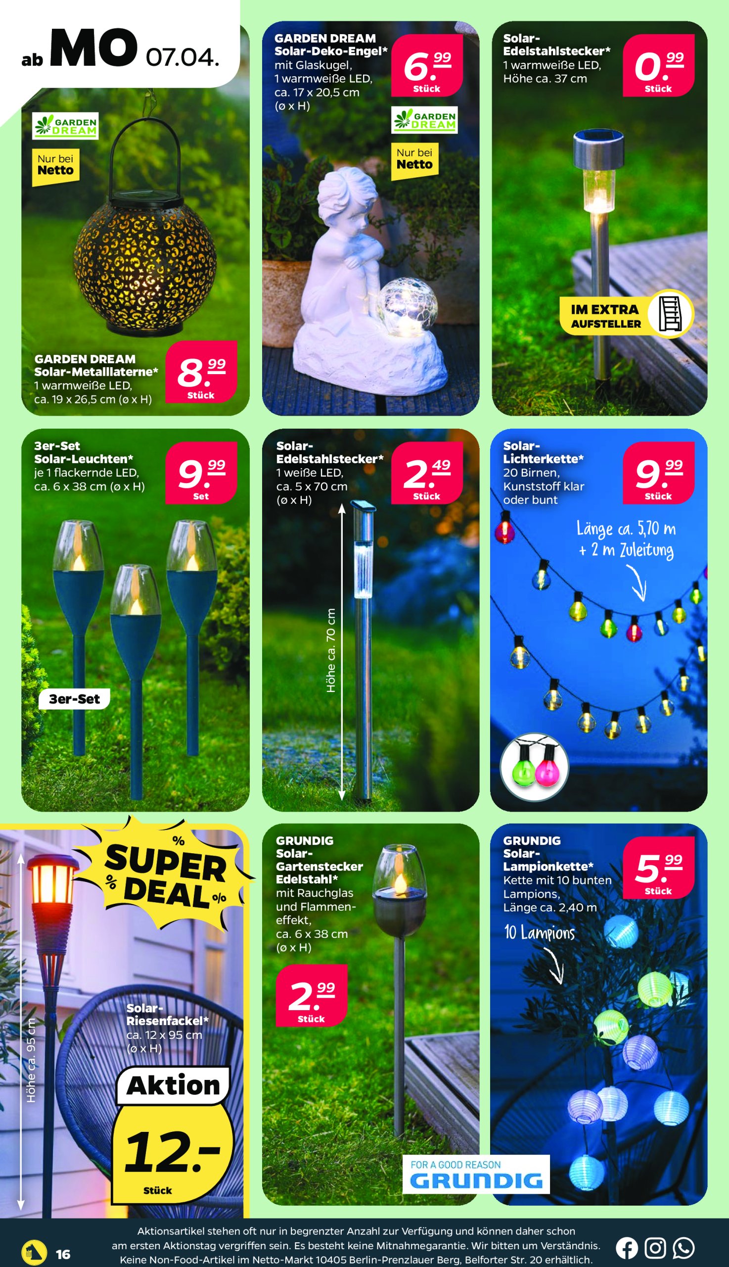netto - Netto-Prospekt gültig von 07.04. bis 12.04. - page: 16 netto - Netto-Prospekt gültig von 07.04. bis 12.04. - page: 16