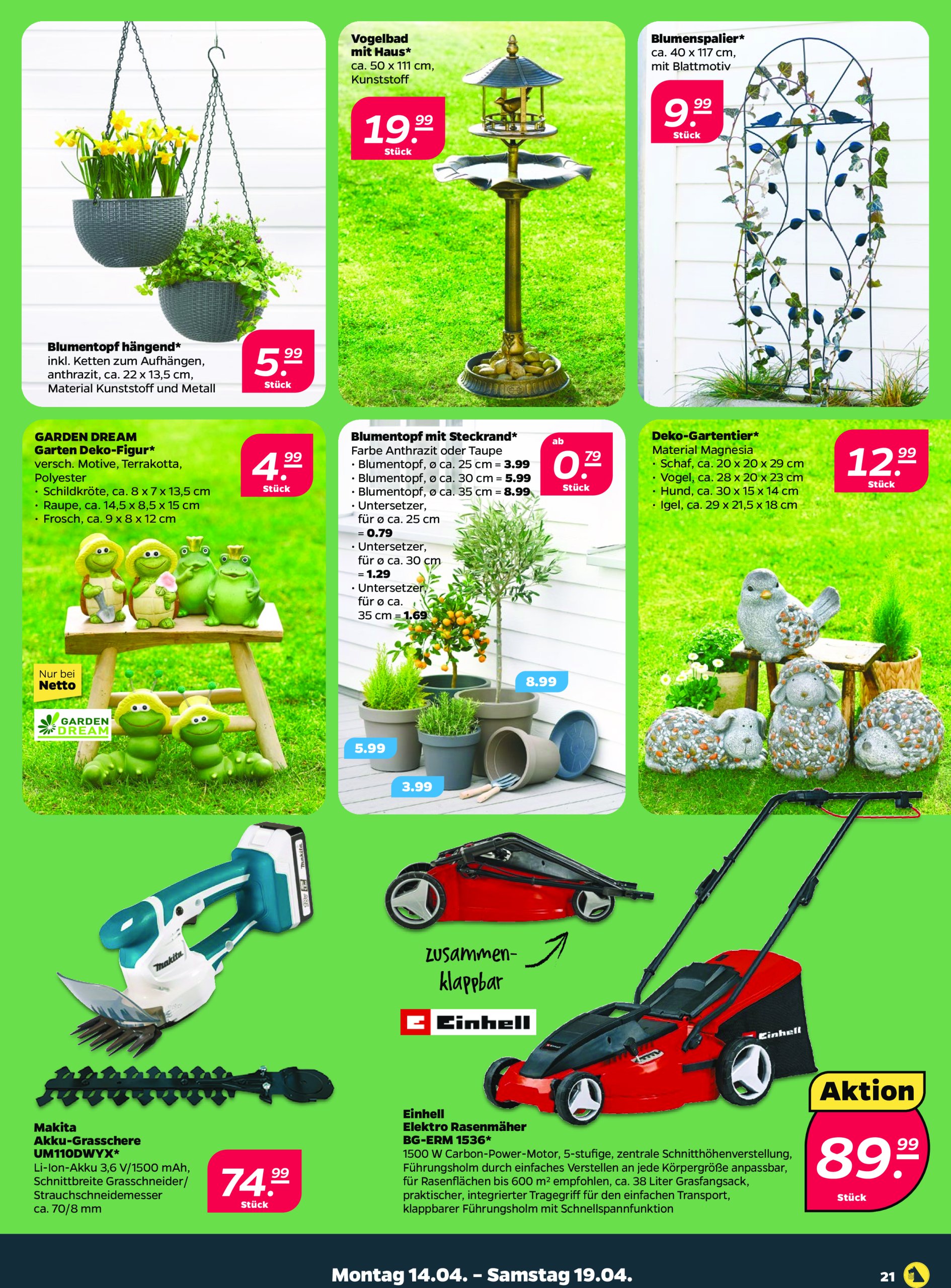 netto - Netto-Prospekt gültig von 14.04. bis 19.04. - page: 21 netto - Netto-Prospekt gültig von 14.04. bis 19.04. - page: 21