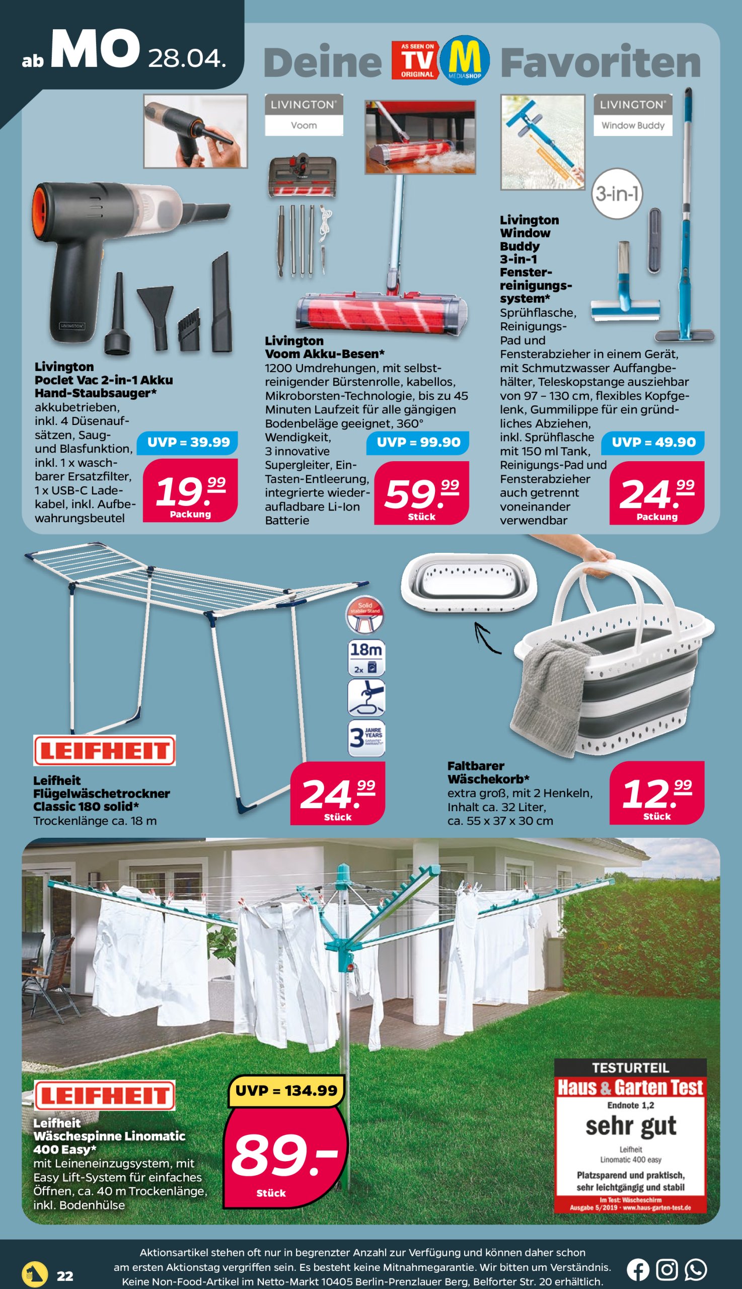 netto - Netto-Prospekt gültig von 28.04. bis 03.05. - page: 22 netto - Netto-Prospekt gültig von 28.04. bis 03.05. - page: 22