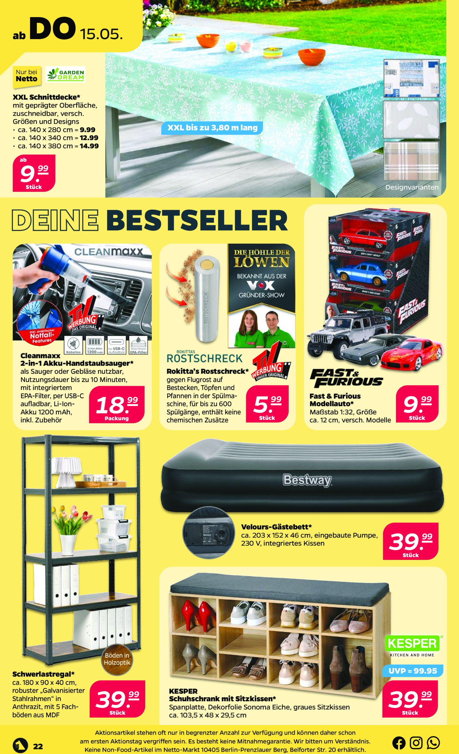 netto - Netto-Prospekt gültig von 12.05. bis 17.05. - page: 22