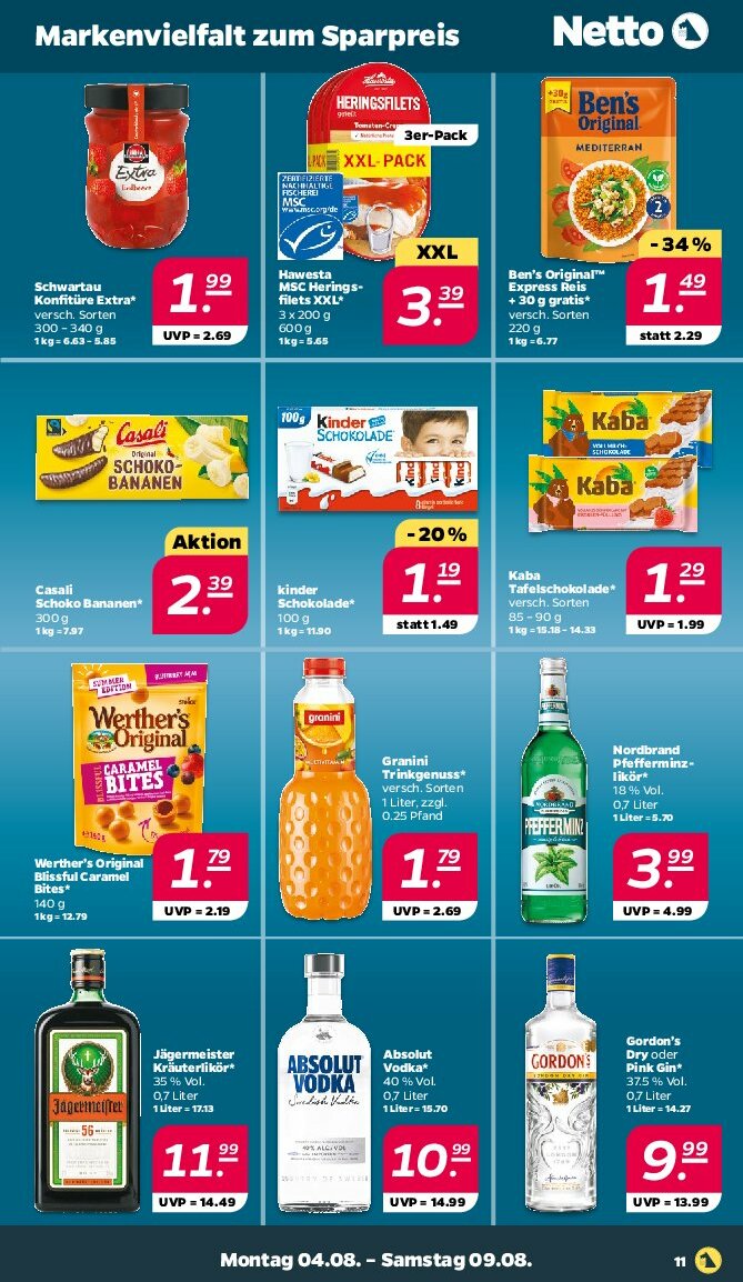 netto - Netto-Prospekt gültig vom 04.08. bis 09.08. - page: 11
