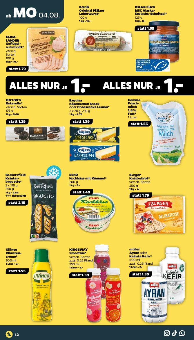netto - Netto-Prospekt gültig vom 04.08. bis 09.08. - page: 12